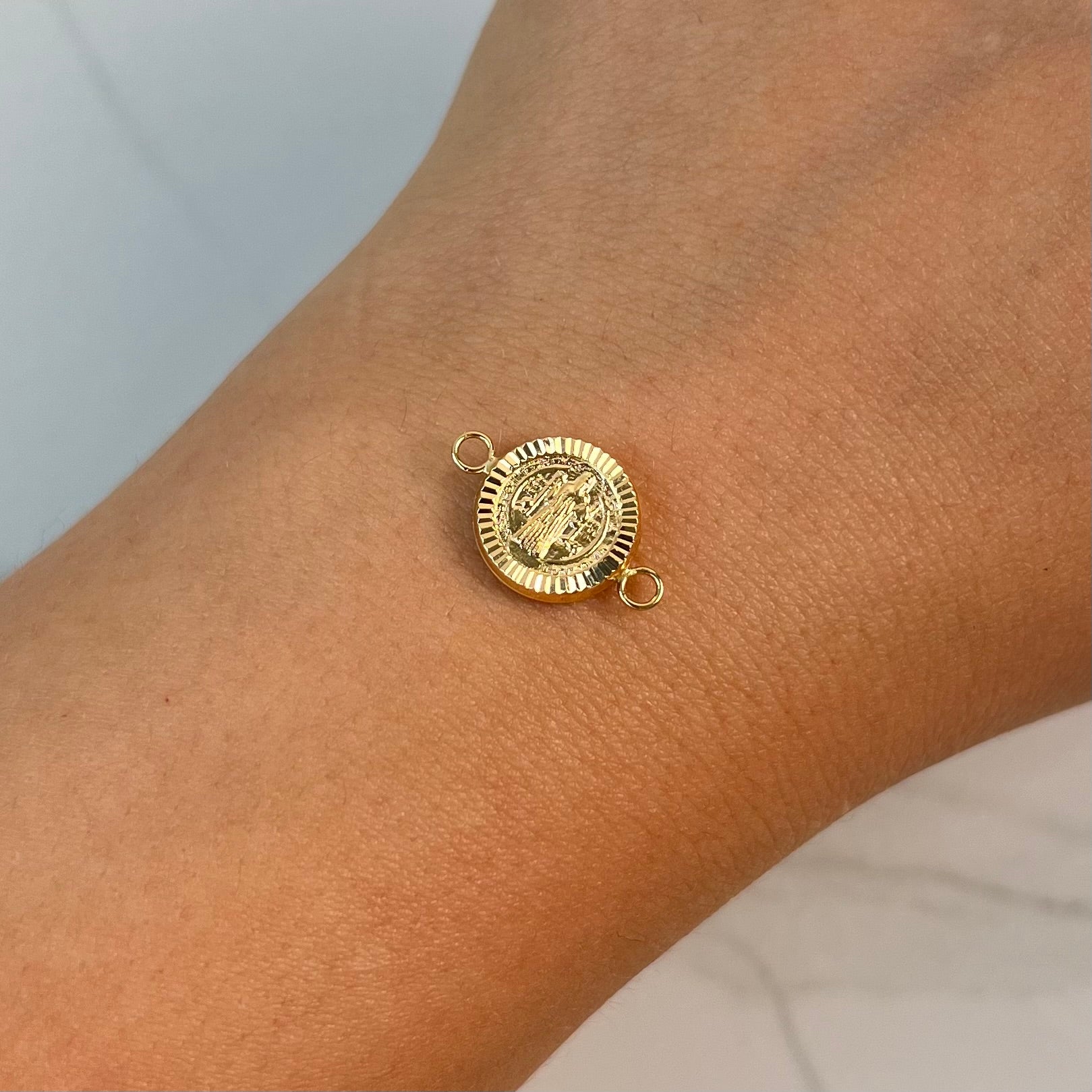 HERRAJE SAN BENITO  ORO AMARILLO 18K 0,75 GR / 1,7 CM
