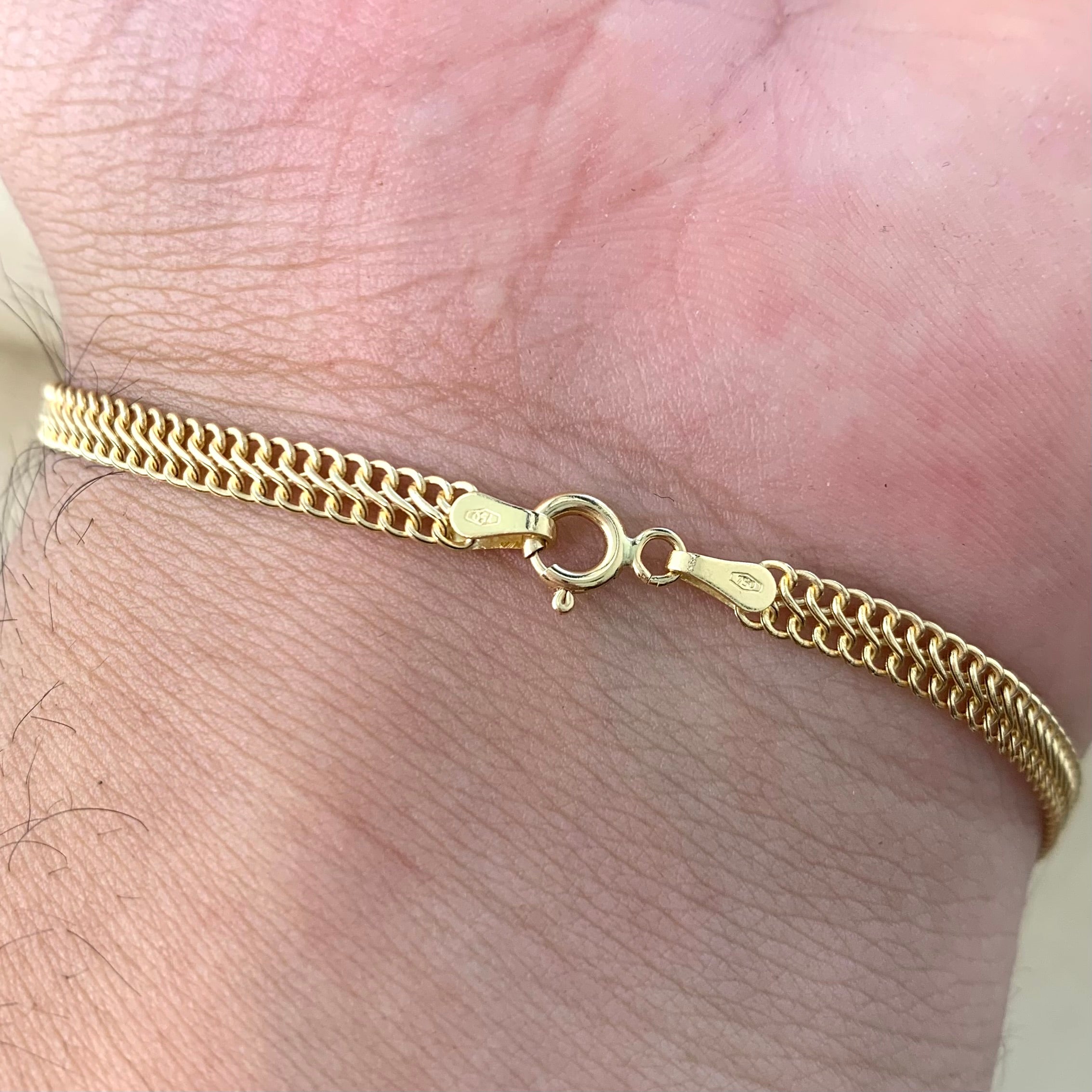 PULSO ITALY SEDUSA ORO AMARILLO 18K +3 / 1,6 GR / 3,3 MM / 19 CM