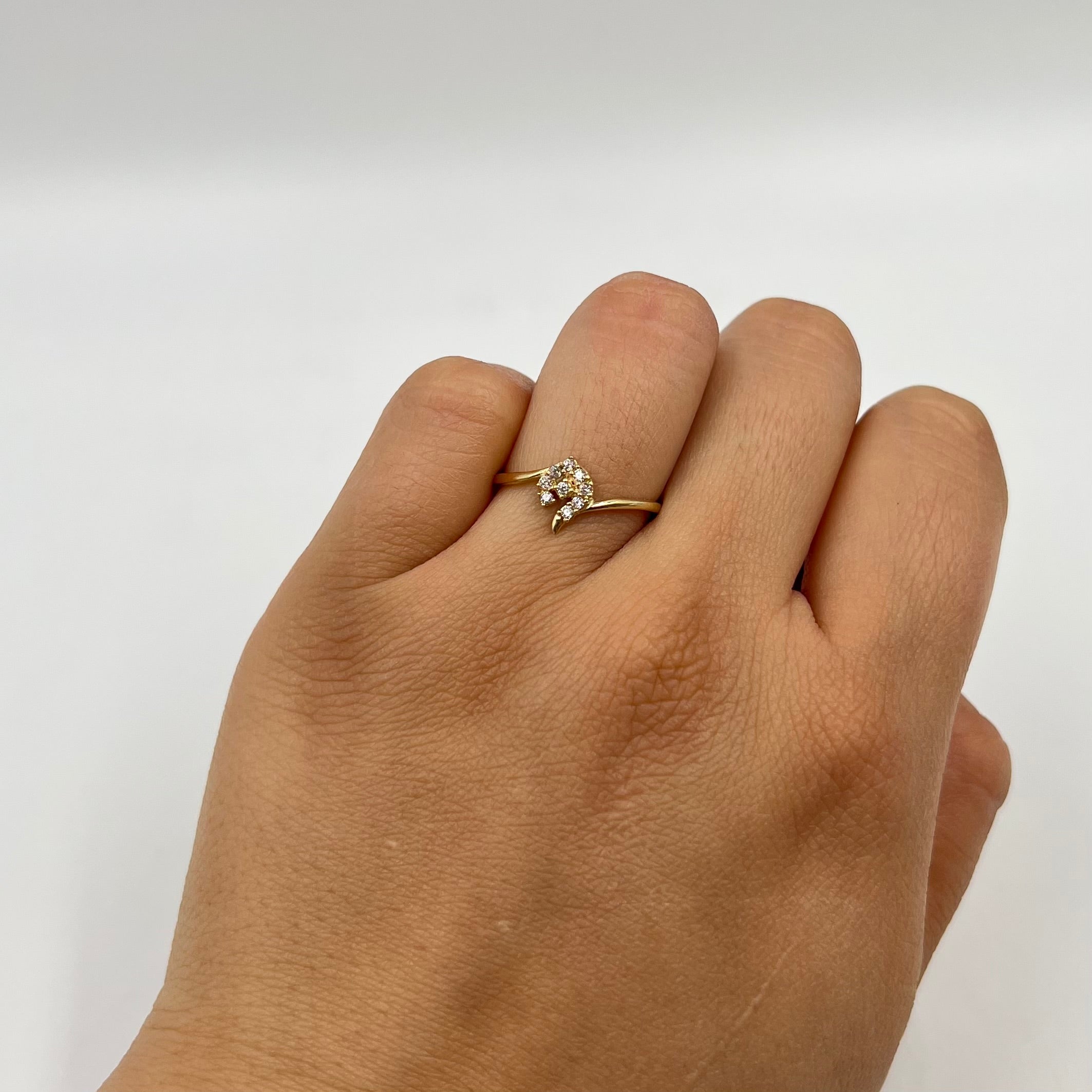 ANILLO CASTING BLANCO  ORO AMARILLO 18K / TALLA 6 / 1,33 GR / 8 MM