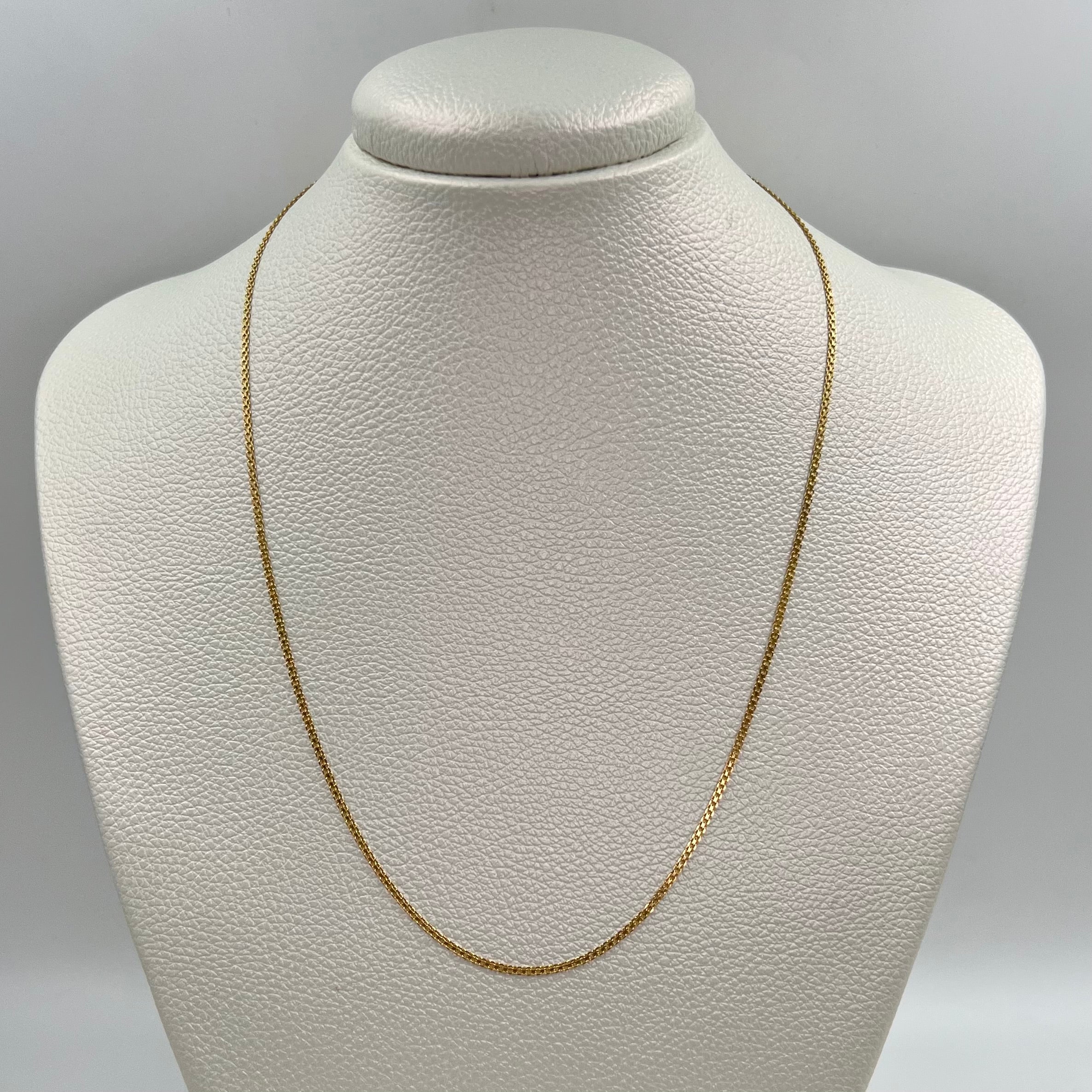 CADENA ITALY CHINA ORO AMARILLO 18K +3 / 2,5 GR / 1,5 MM / 45 CM