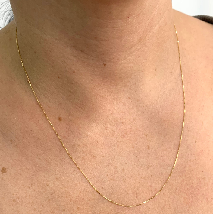 CADENA ITALY VENECIANA ORO AMARILLO 18K +3 / 0,91 GR / 0,5 MM / 50 CM