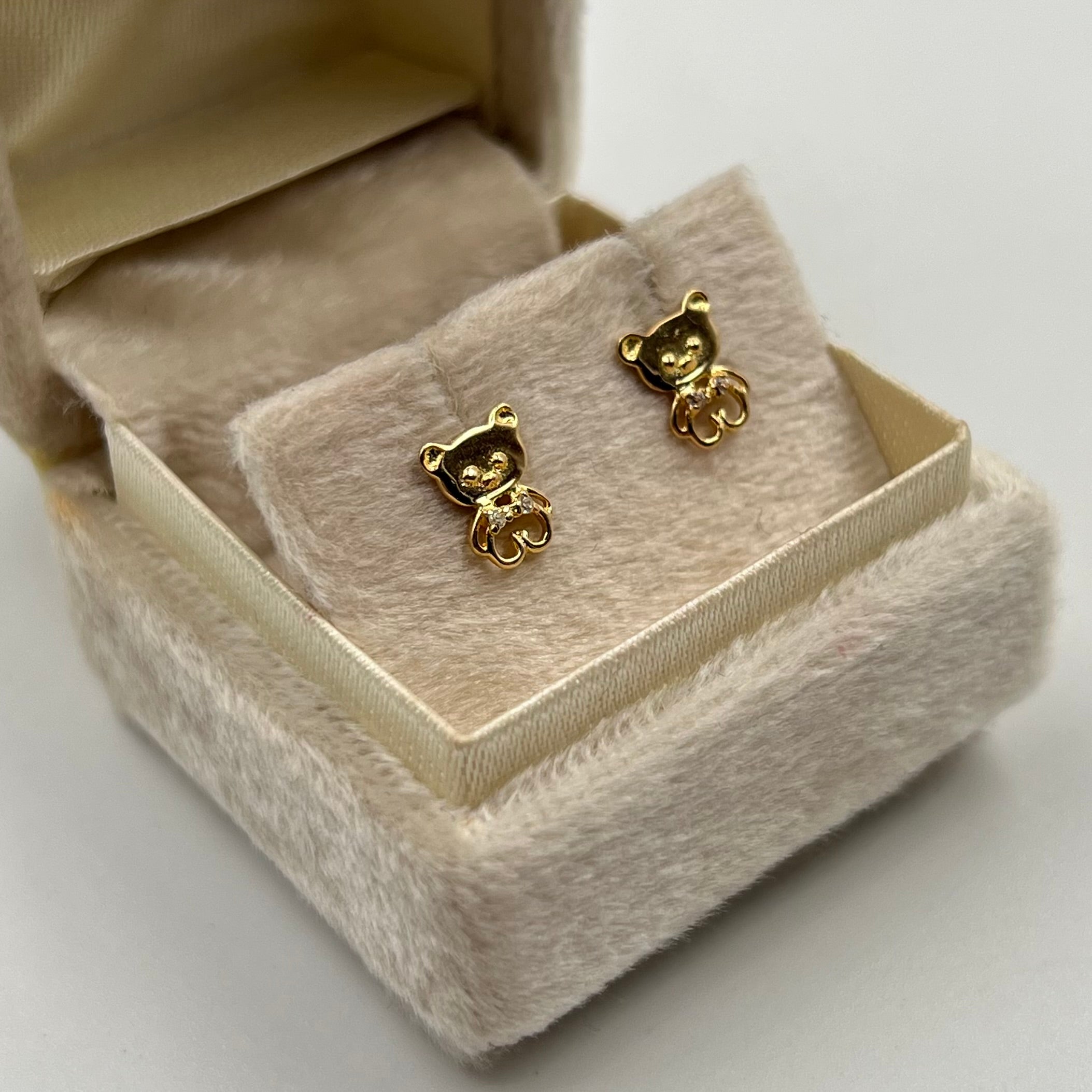 TOPOS OSO SILUETA  ORO AMARILLO 18K 0,96 GR / 8 MM