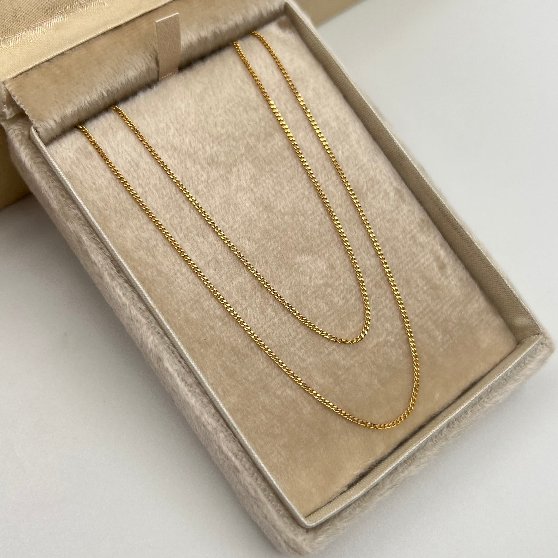 CADENA ITALY CUBANA  ORO AMARILLO 18K +3 / 1,9 GR / 1,4 MM / 50 CM
