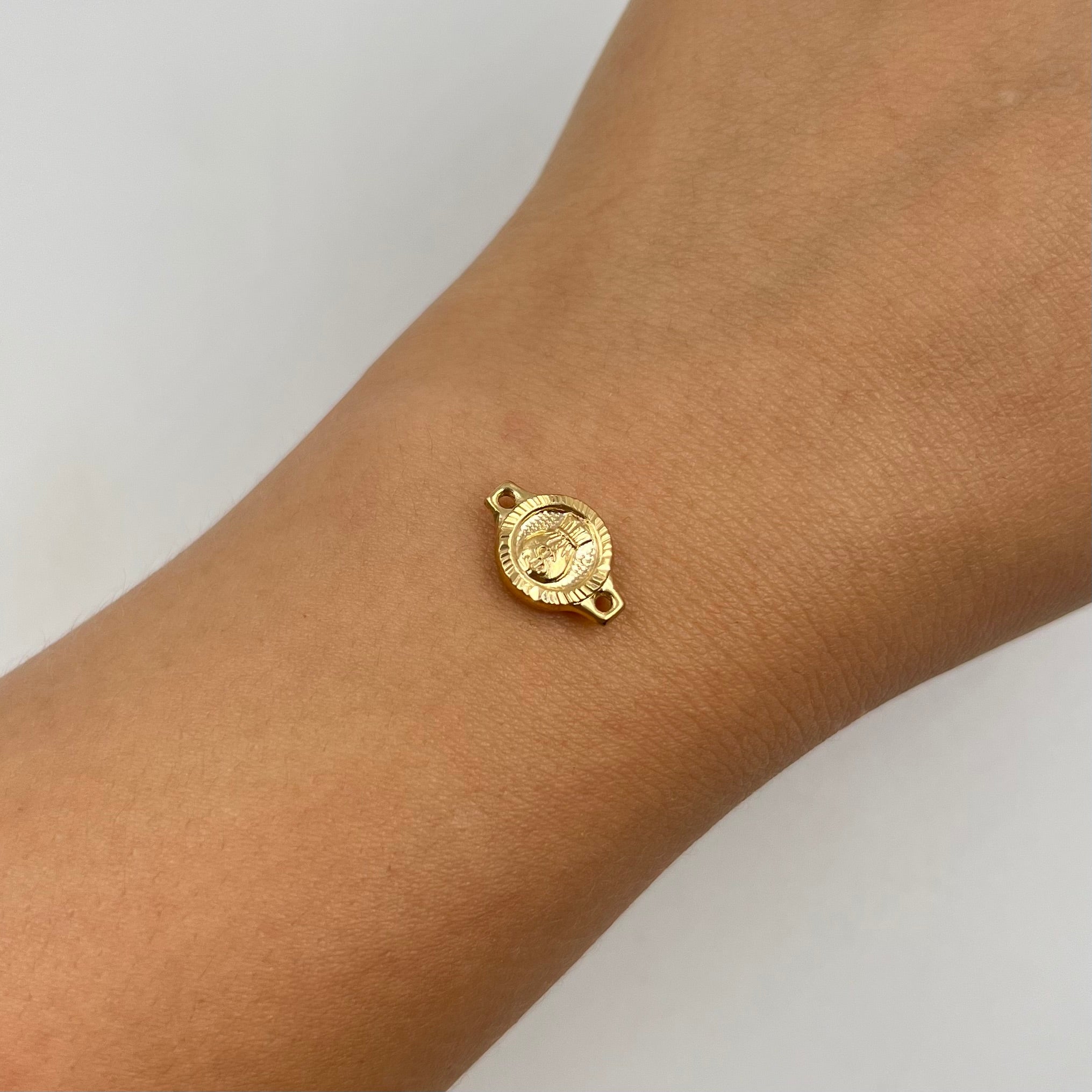 HERRAJE BOLSA DINERO TAMBOR ORO AMARILLO 18K 0,65 GR / 1,4 CM
