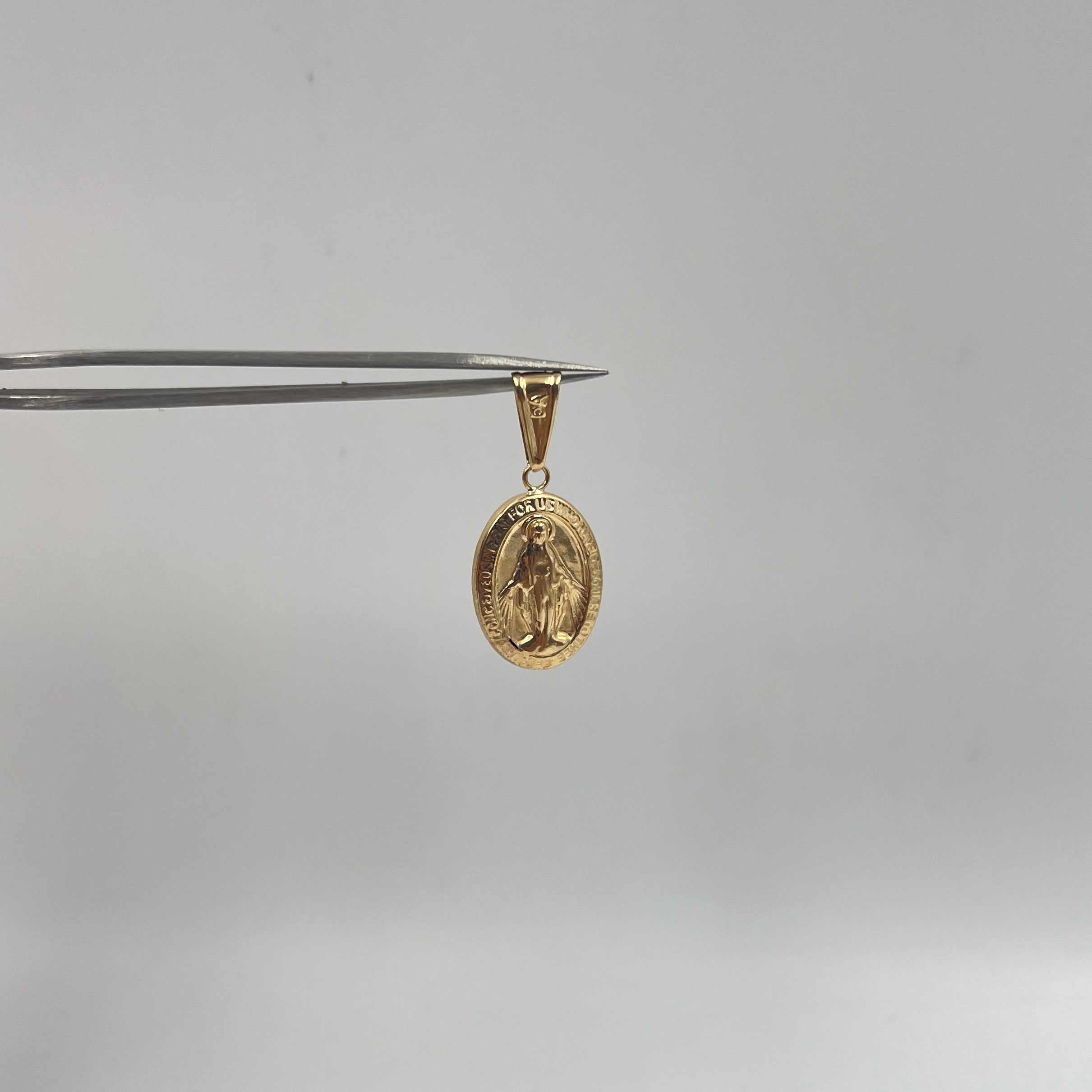 DIJE VIRGEN MILAGROSA  ORO AMARILLO 18K 1,58 GR / 14 MM / 2,3 CM