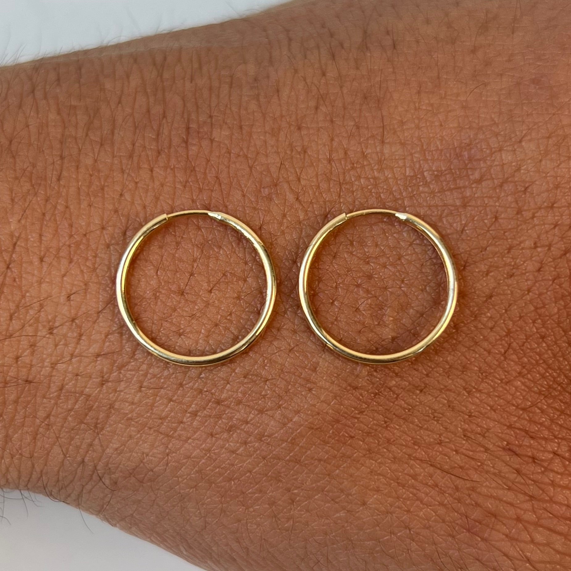 CANDONGA LISA ORO AMARILLO 18K 0,72 GR / 1,5 CM