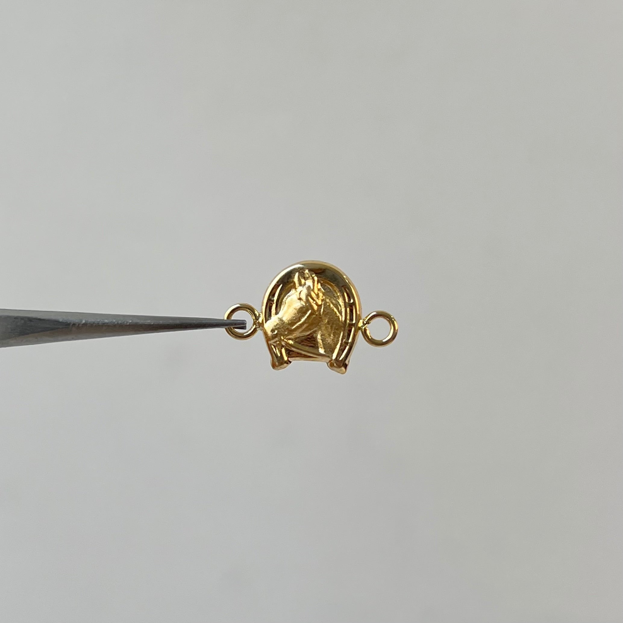 HERRAJE CABALLO  ORO AMARILLO 18K 0,5 GR / 1,5 CM