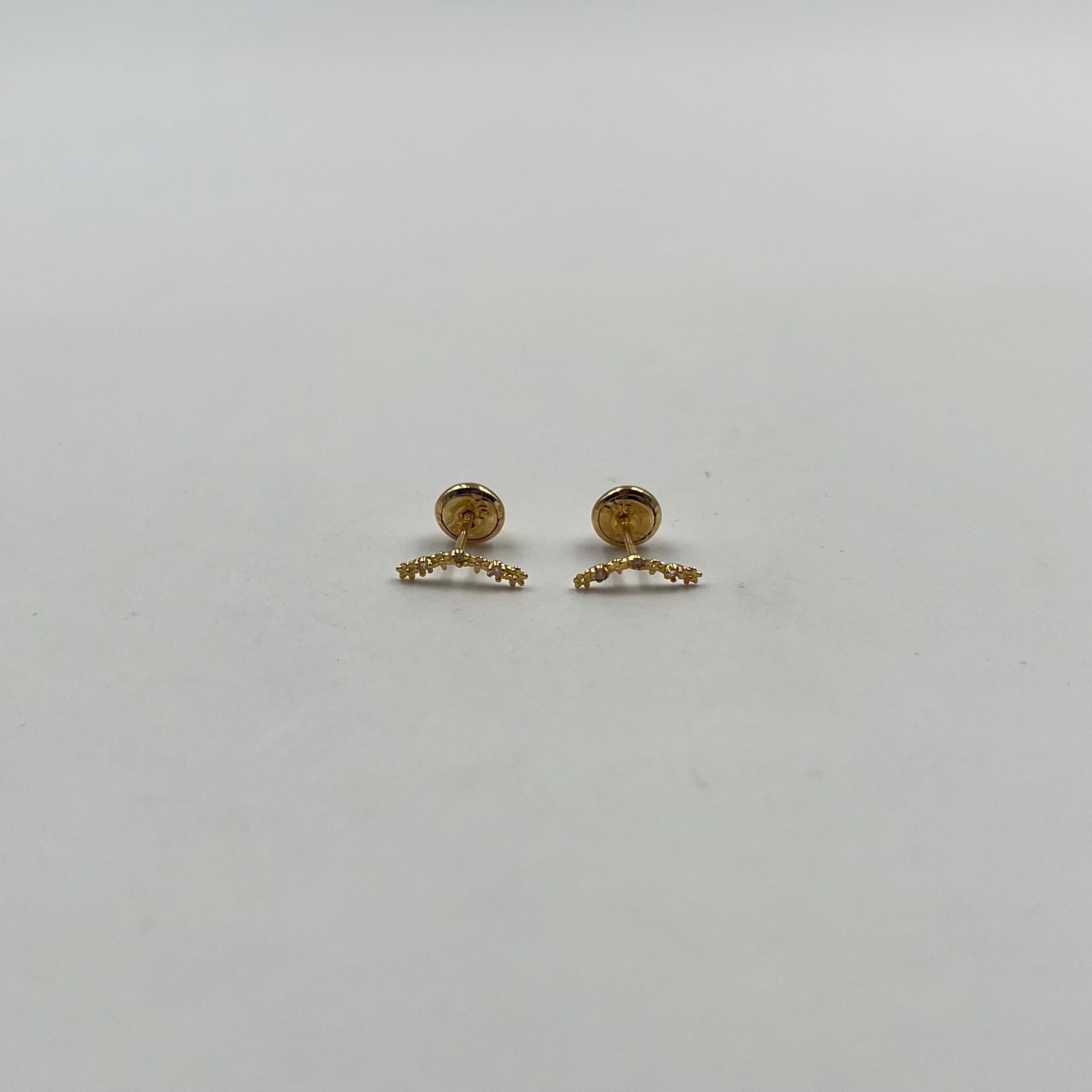TOPOS ESTRELLAS Y CIRCONES  ORO AMARILLO 18K 0,55 GR / 10 MM