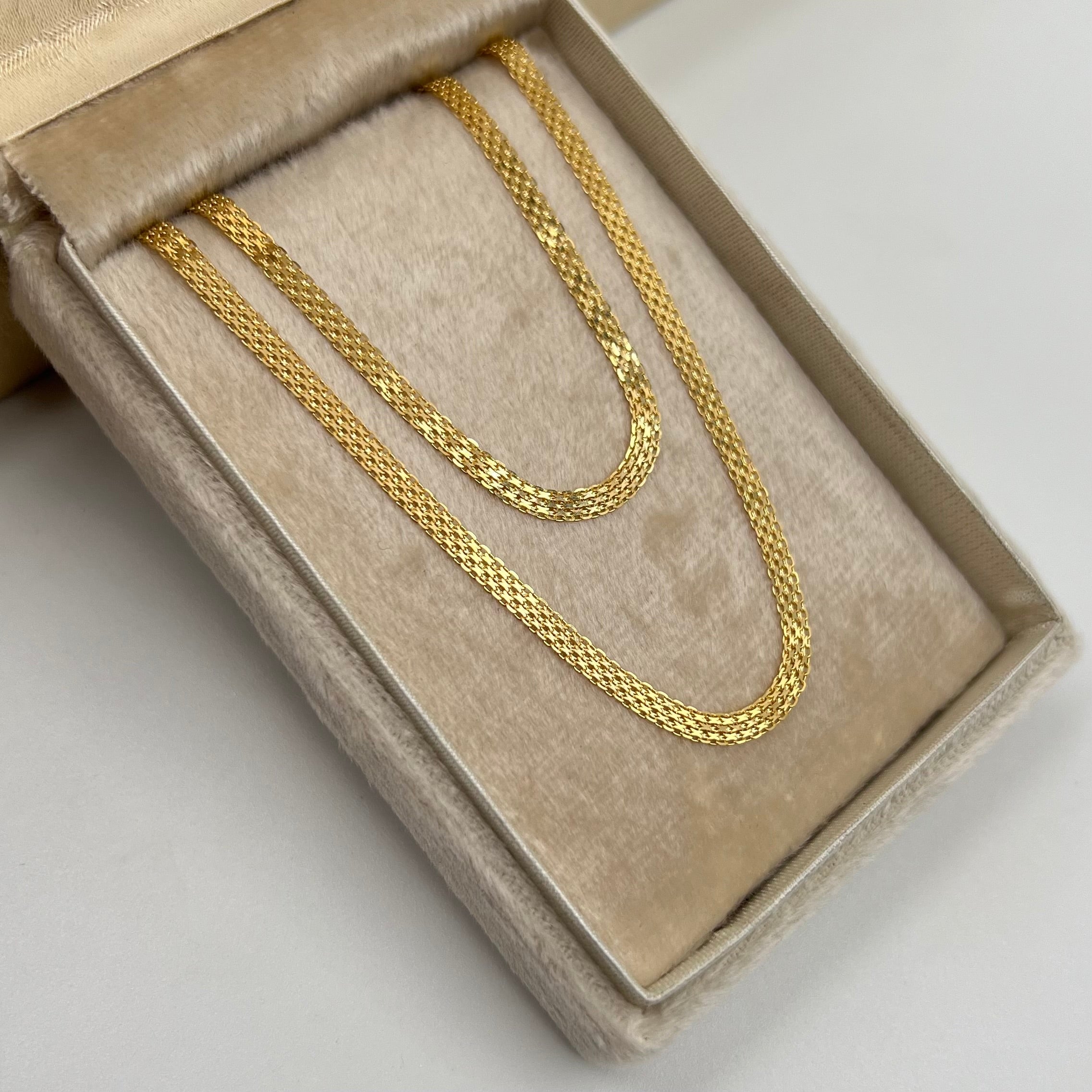 CADENA ITALY CHINA  ORO AMARILLO 18K +3 / 5,15 GR / 3 MM / 45 CM