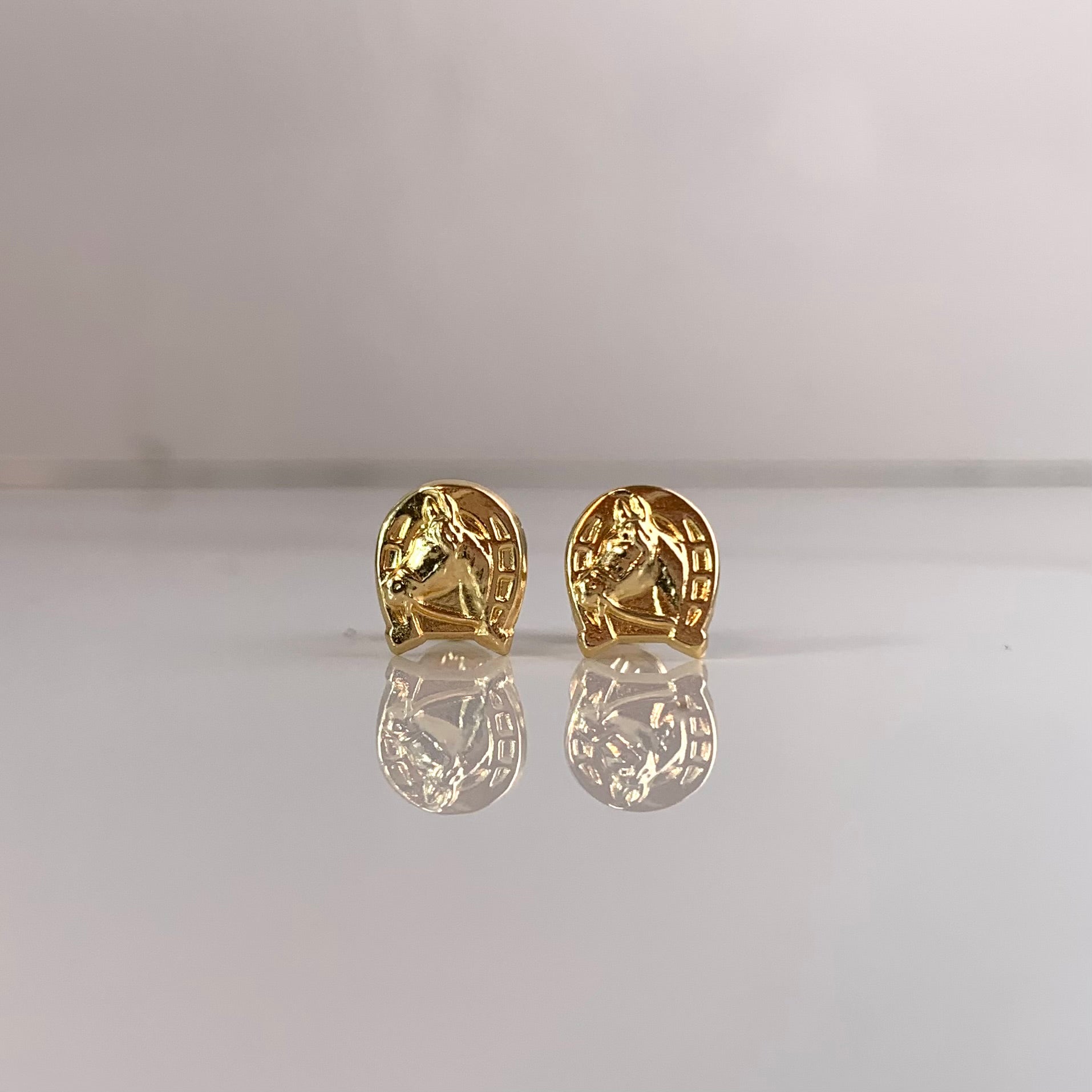 TOPOS HERRADURA DE CABALLO ORO AMARILLO 18K 0,77 GR / 8 MM