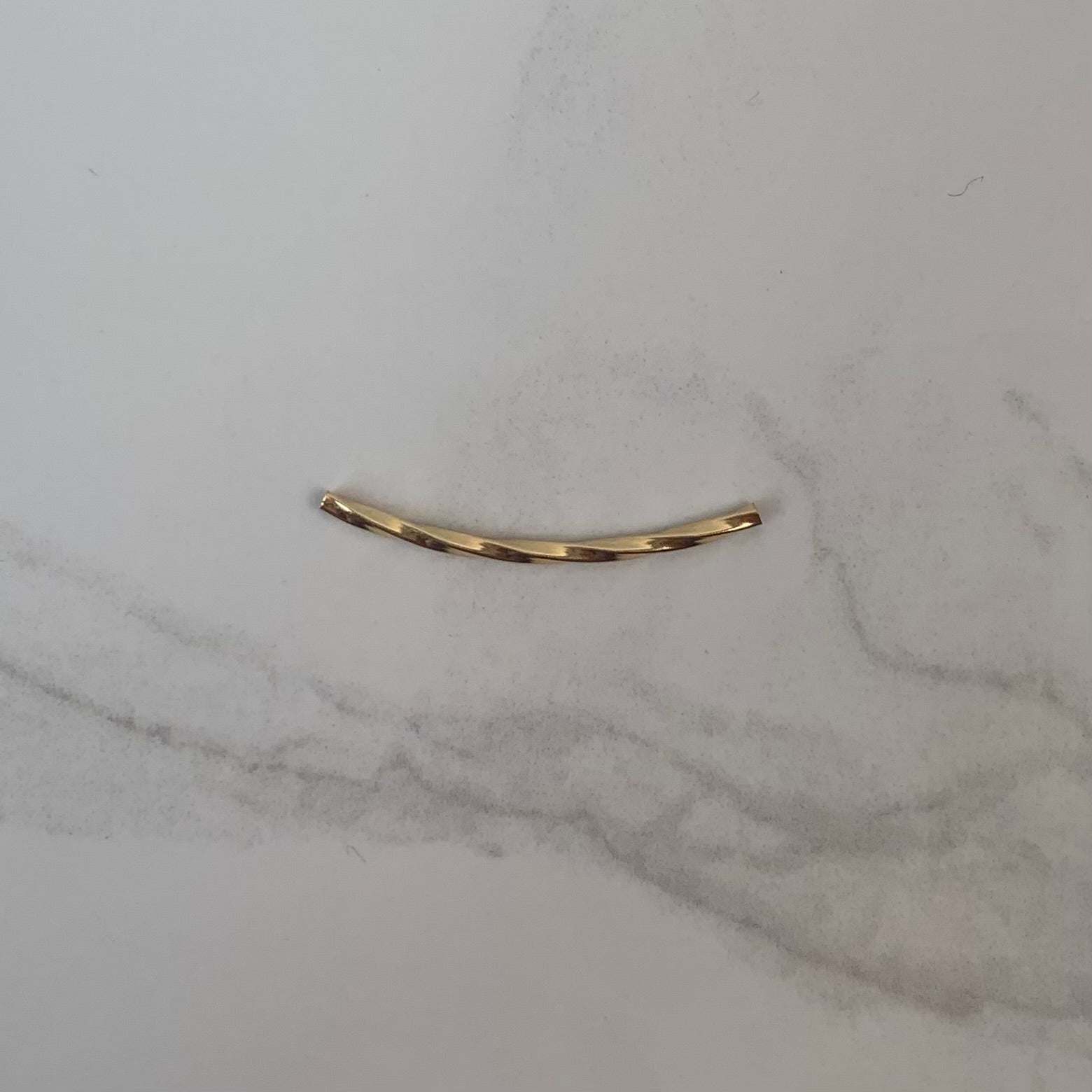 HERRAJE TUBO ESPIRAL ORO AMARILLO 18K 0,20 GR / 3,1 CM