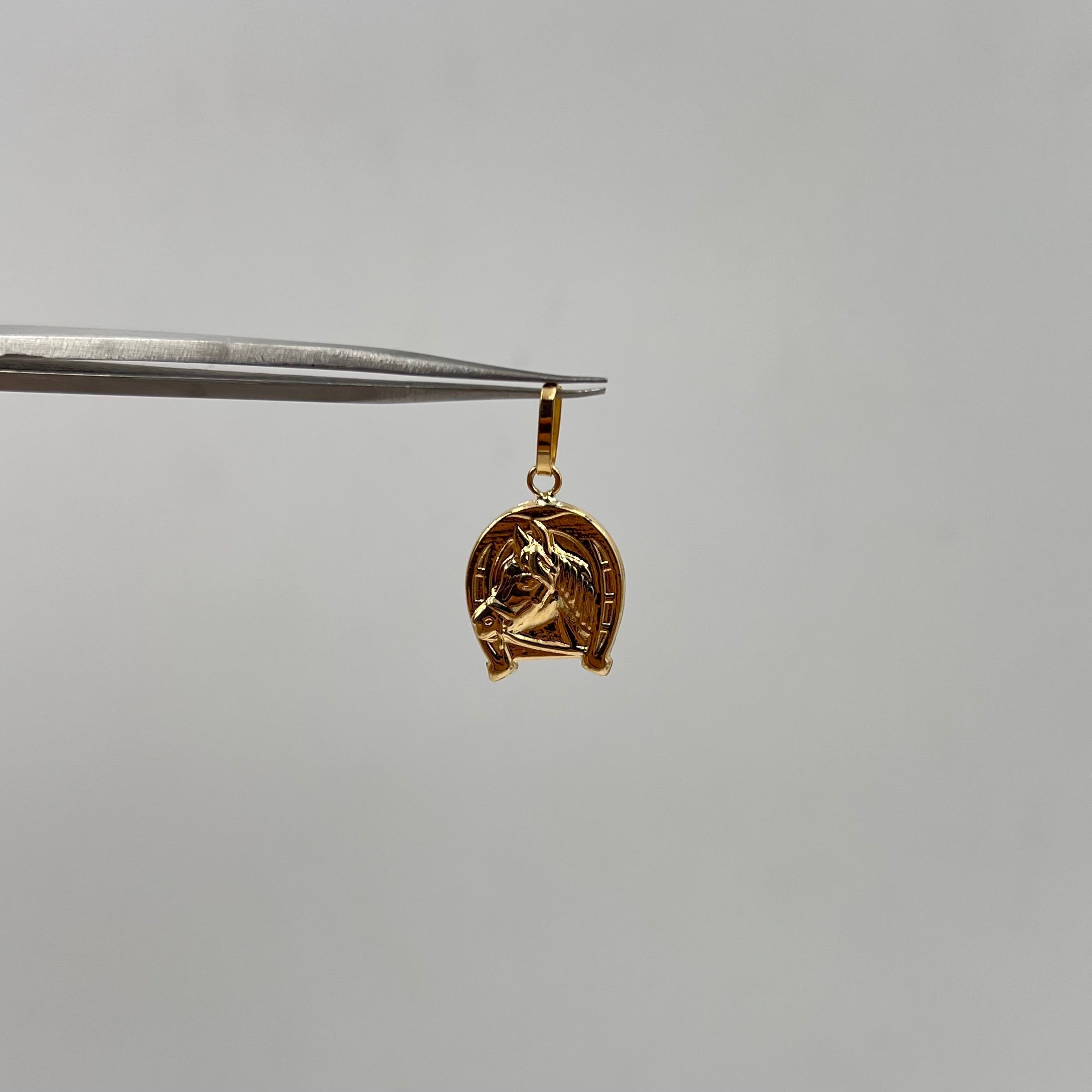 DIJE HERRADURA CABALLO ORO AMARILLO 18K 0,75 GR / 13 MM / 1,8 CM