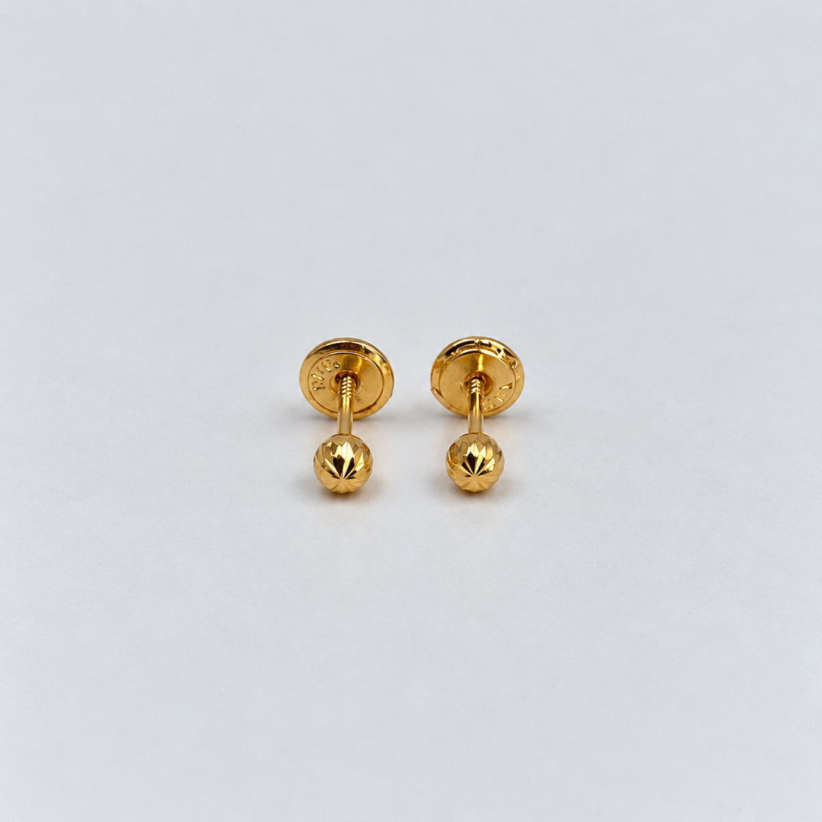 TOPOS BOLA DIAMANTADA ORO AMARILLO 18K 0,51 GR / 4 MM