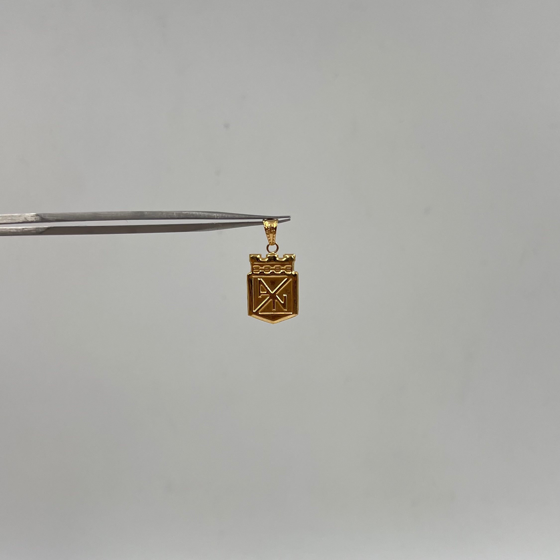 DIJE ESCUDO NACIONAL ORO AMARILLO 18K 0,66 GR / 11 MM / 1,76 CM