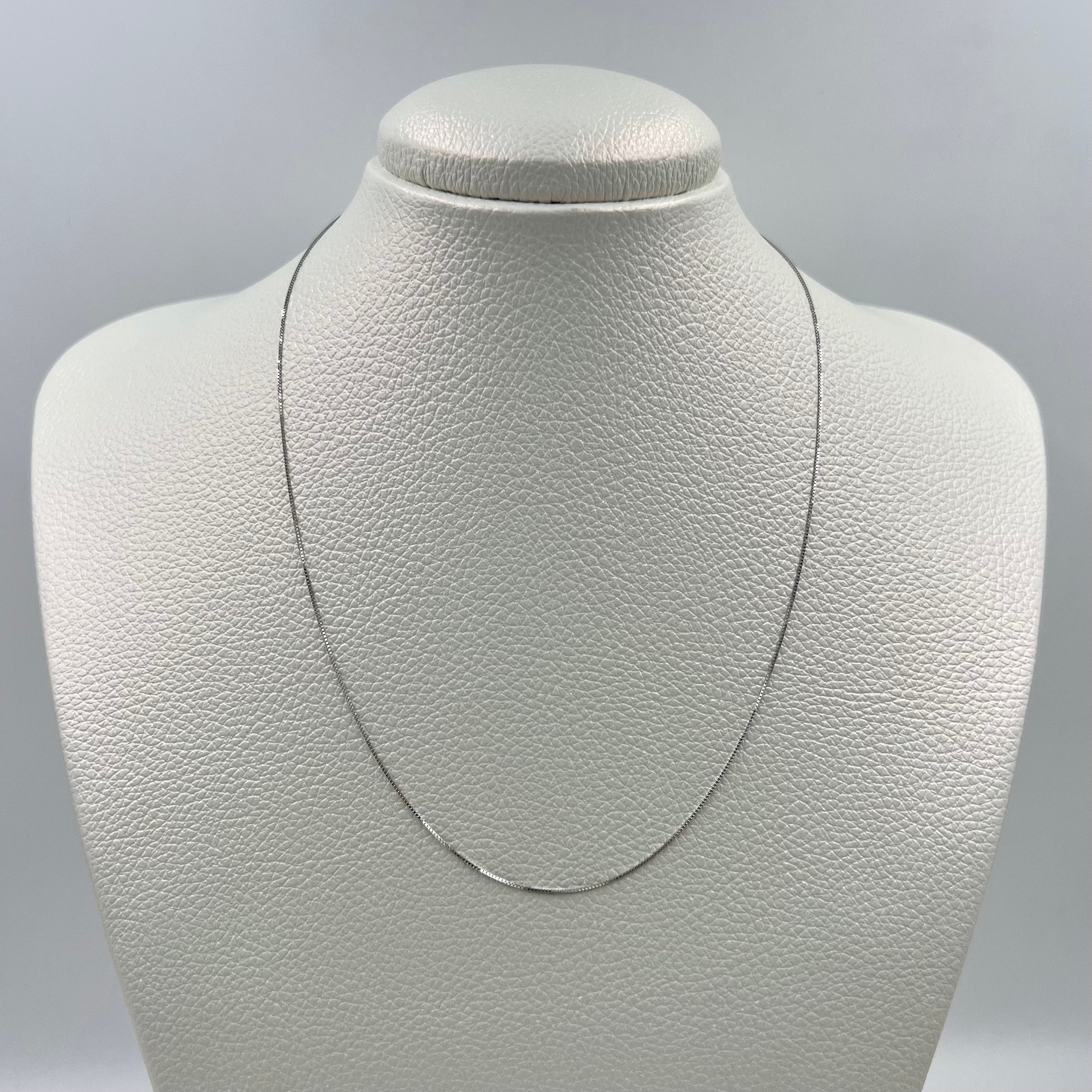 CADENA ITALY VENECIANA ORO BLANCO 18K +3 / 0,9 GR / 0,5 MM / 40 CM