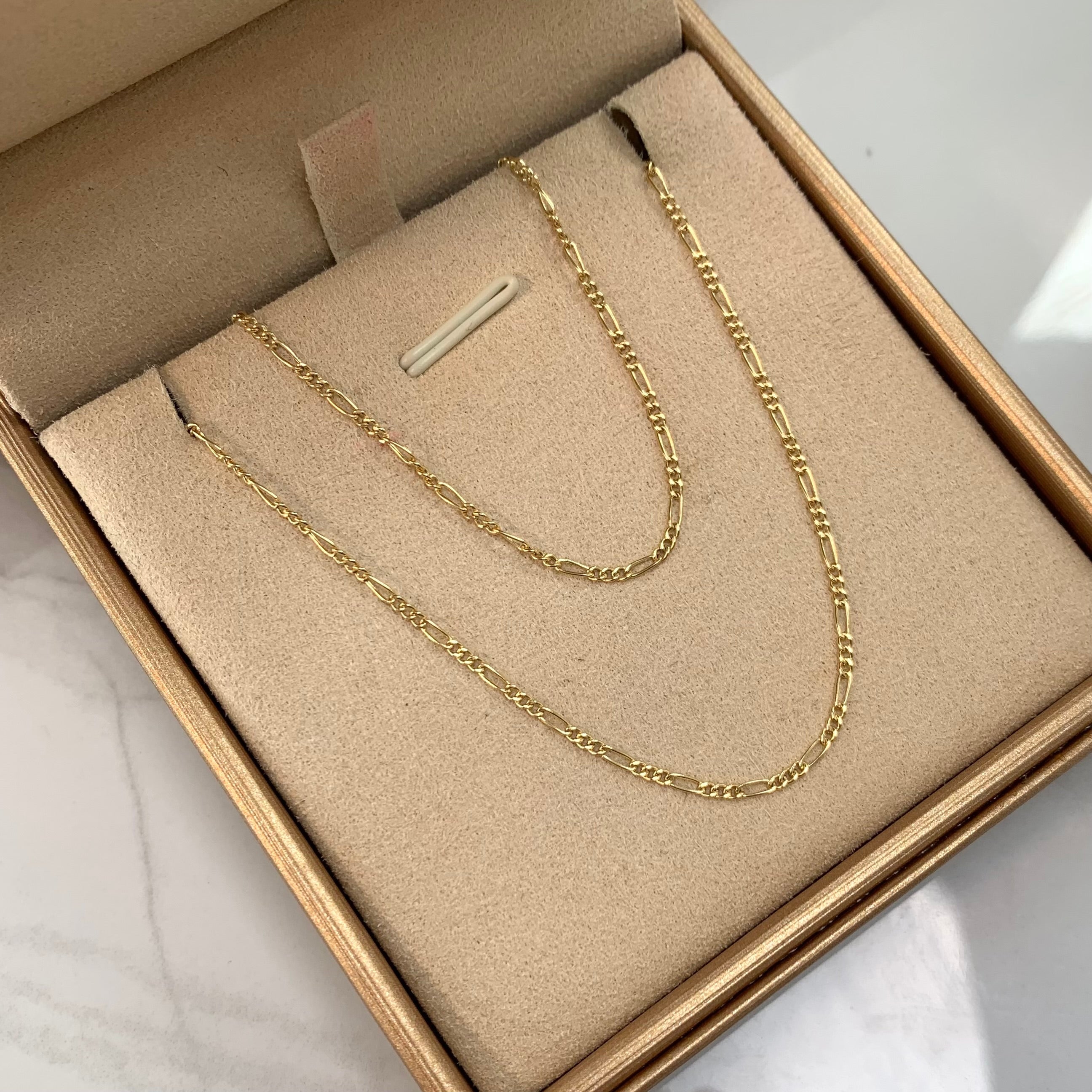 CADENA ITALY FIGARO 3X1 ORO AMARILLO 18K +3 / 3,6 GR / 1,9 MM / 60 CM