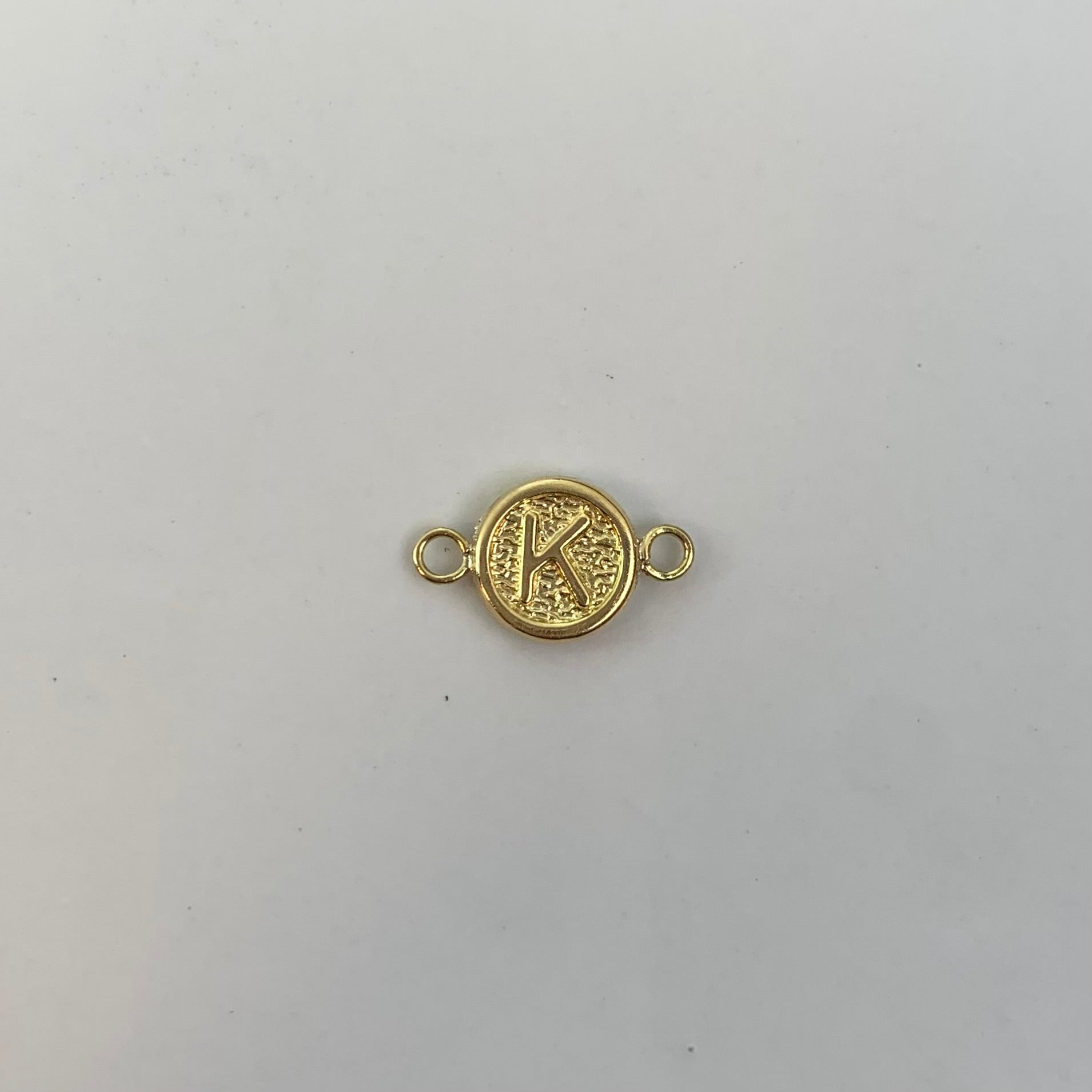 HERRAJE LETRA K ORO AMARILLO 18K 0,3 GR / 1,3 CM