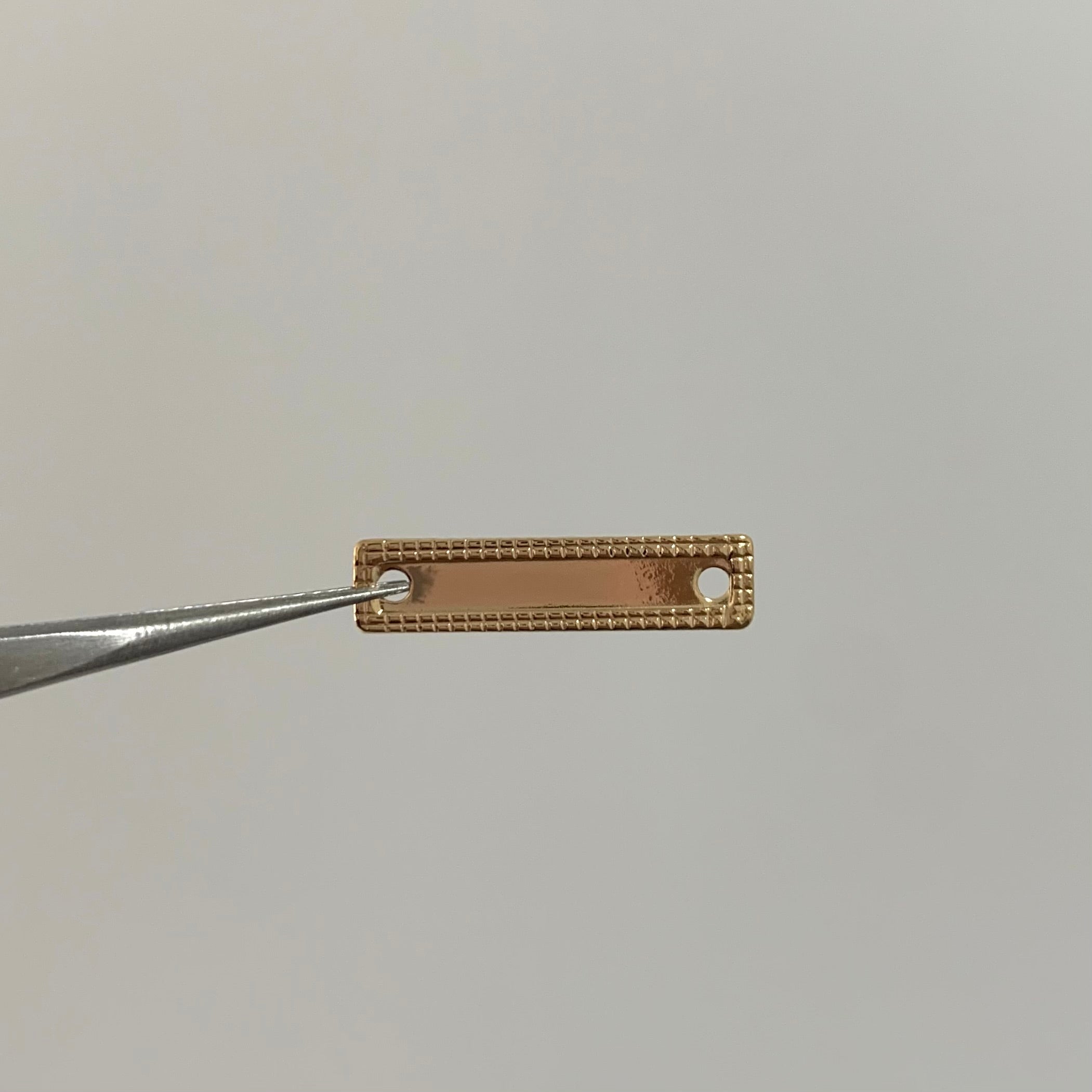HERRAJE PLACA ORO AMARILLO 18K 0,45 GR / 2,5 CM