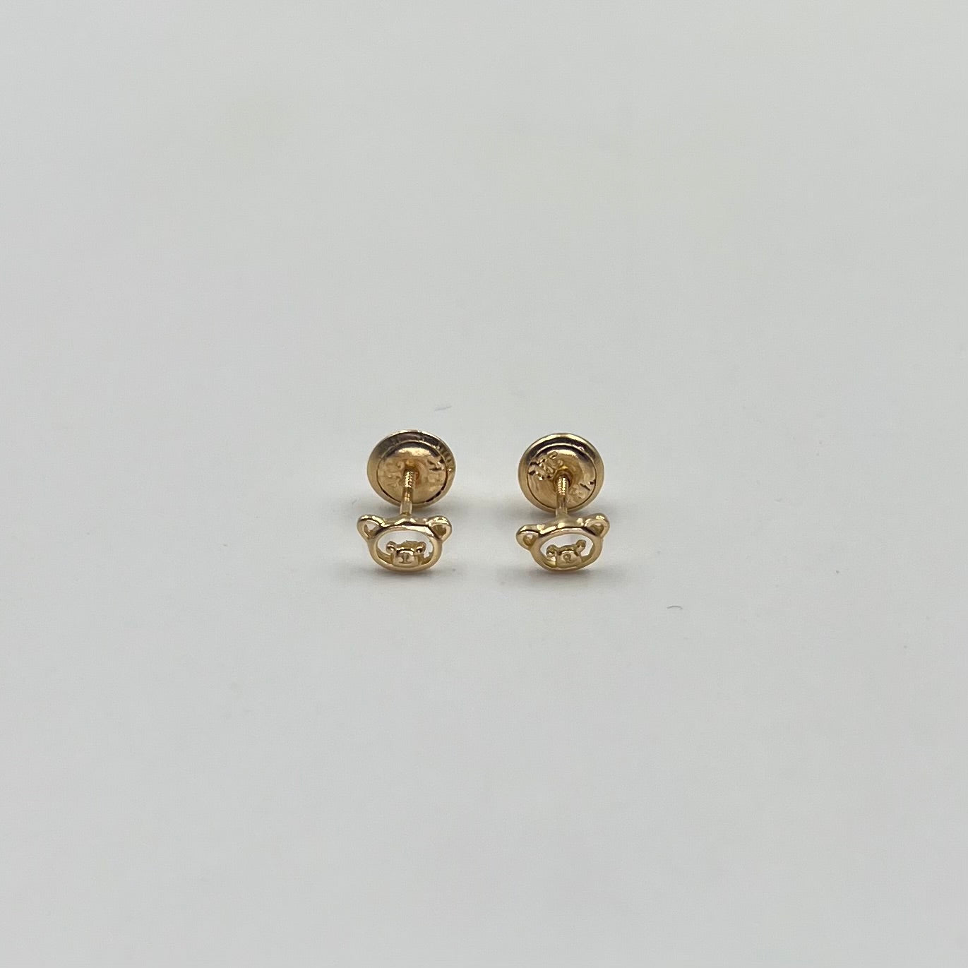 TOPOS OSO SILUETA  ORO AMARILLO 18K 0,66 GR / 6 MM