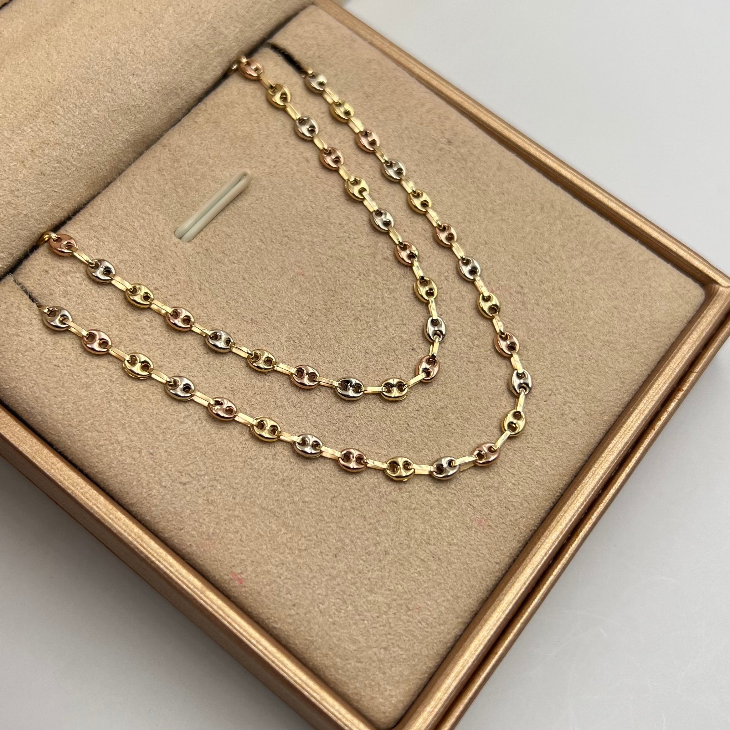 CADENA GC TRES OROS 18K 5,64 GR / 3 MM / 60 CM