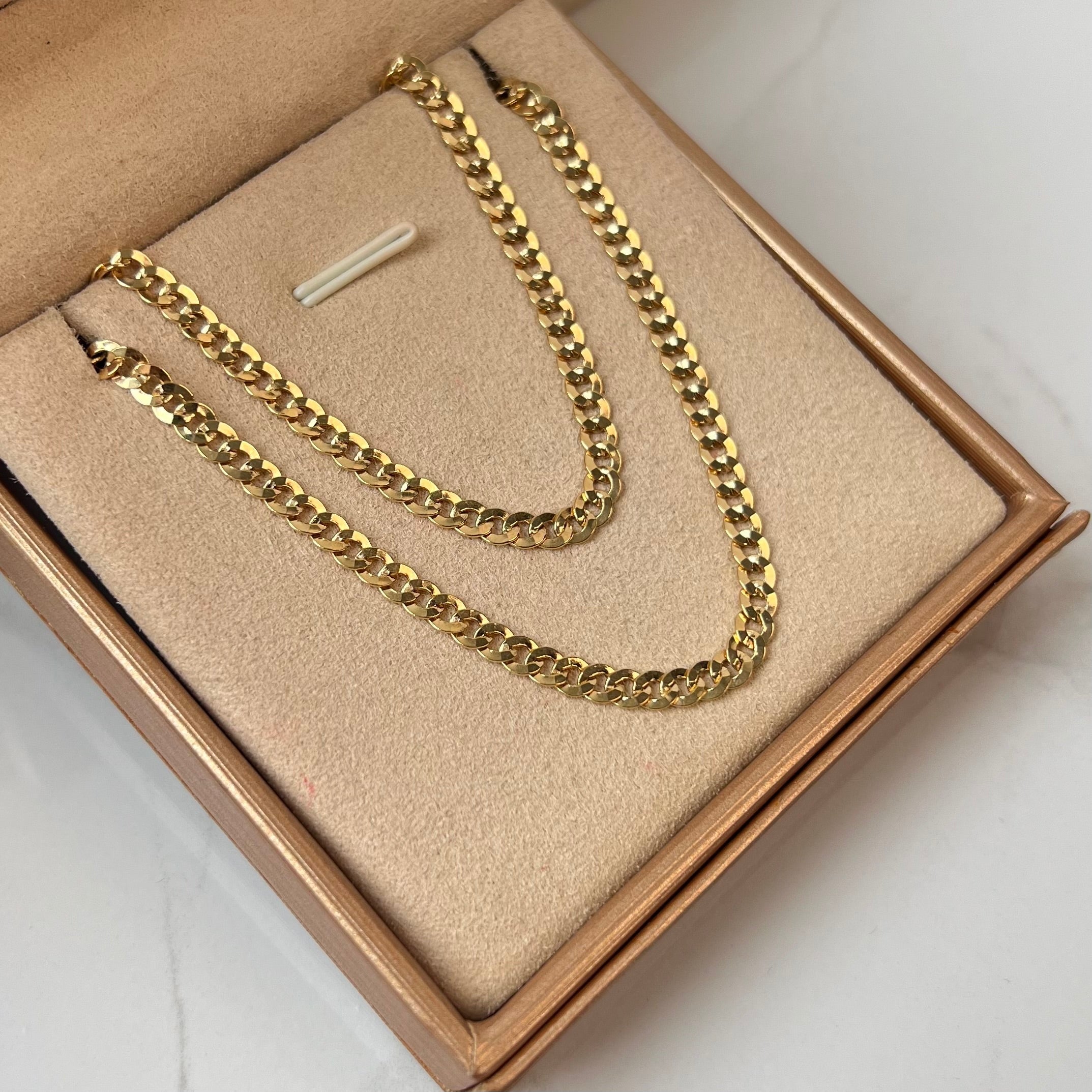 CADENA ITALY CUBANA  ORO AMARILLO 18K +1 / 11,71 GR / 4 MM / 60 CM