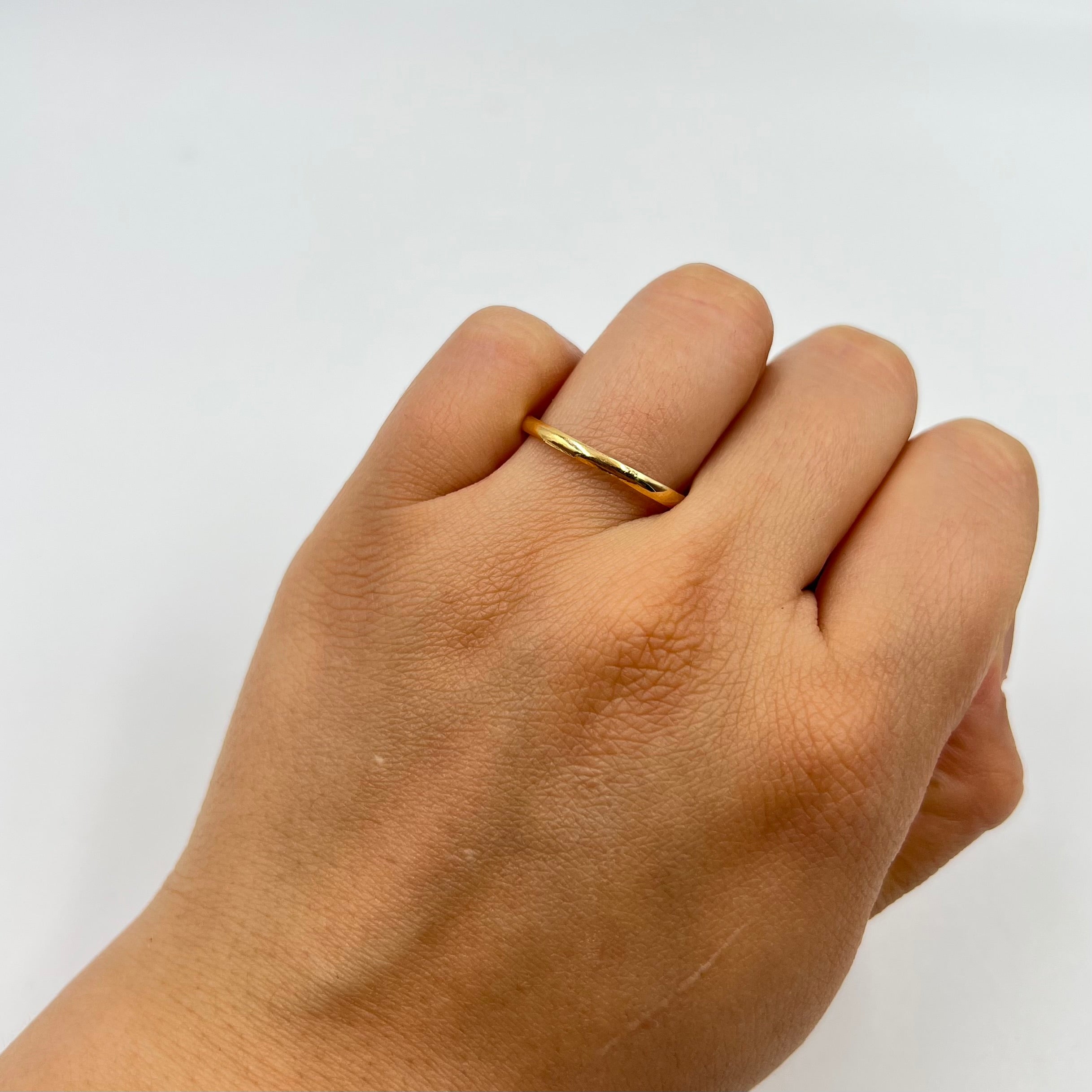 ANILLO ARGOLLA LISA  ORO AMARILLO 18K / TALLA 10/5 / 0,84 GR / 2 MM