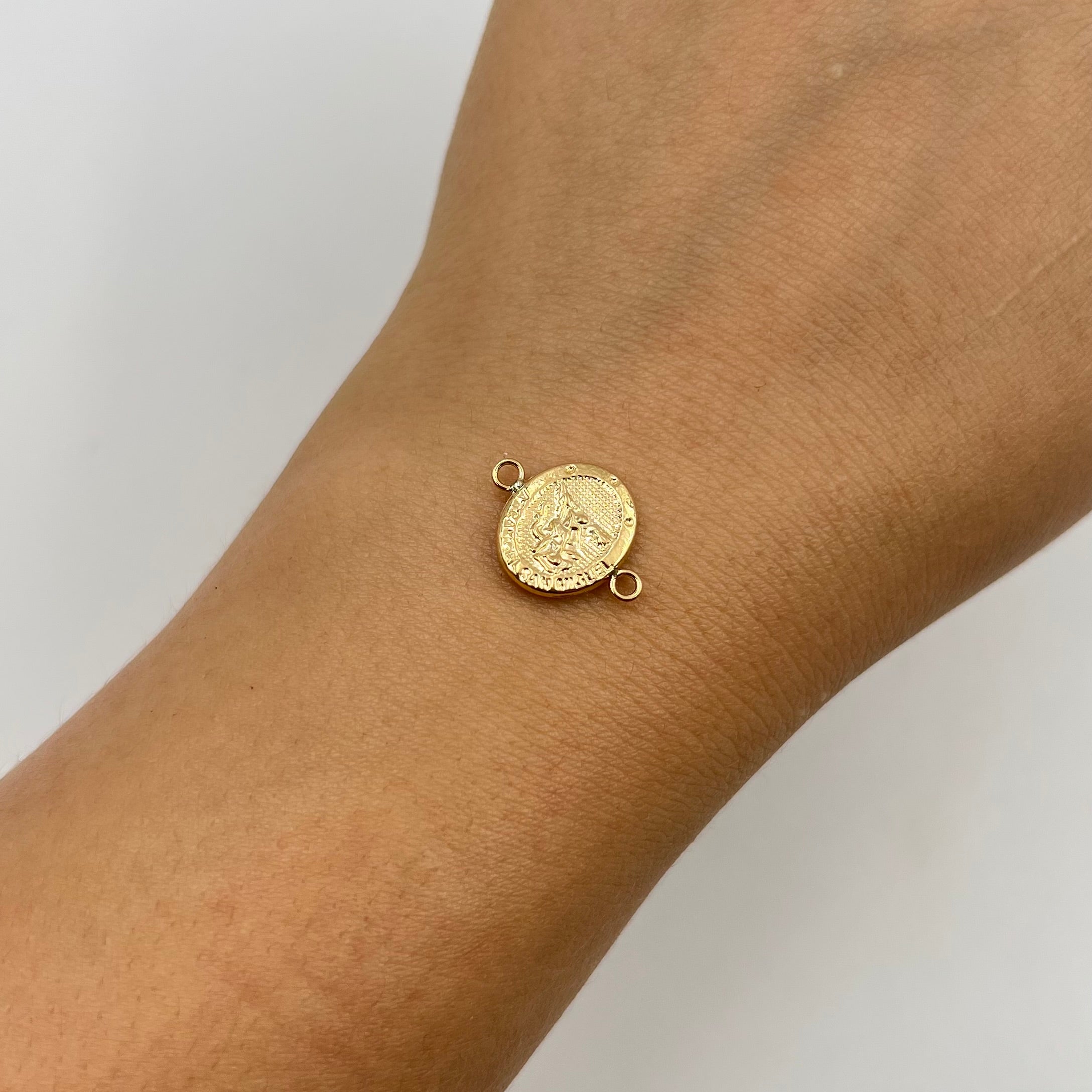 HERRAJE SAN MIGUEL ARCANGEL  ORO AMARILLO 18K 0,7 GR / 1,6 CM