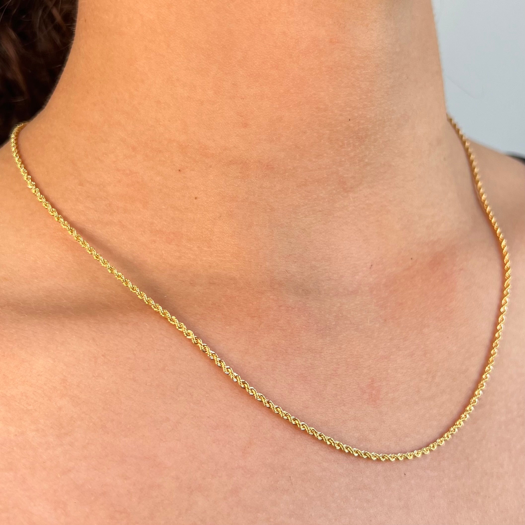 CADENA ITALY LAZO  ORO AMARILLO 18K +3 / 1,58 GR / 1,6 MM / 45 CM