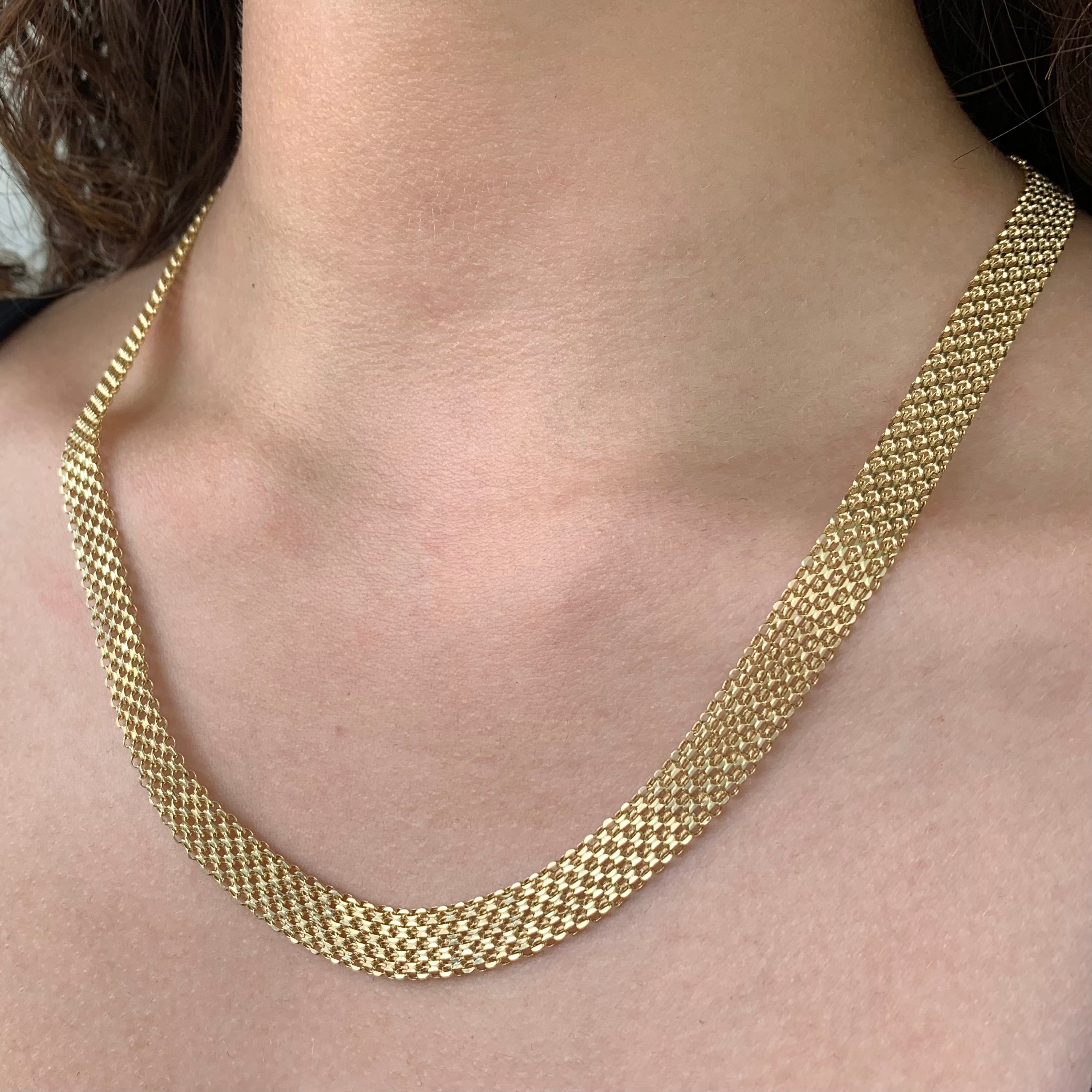 CADENA ITALY CHINA  ORO AMARILLO 18K 9.8 GR / 8 MM / 50 CM