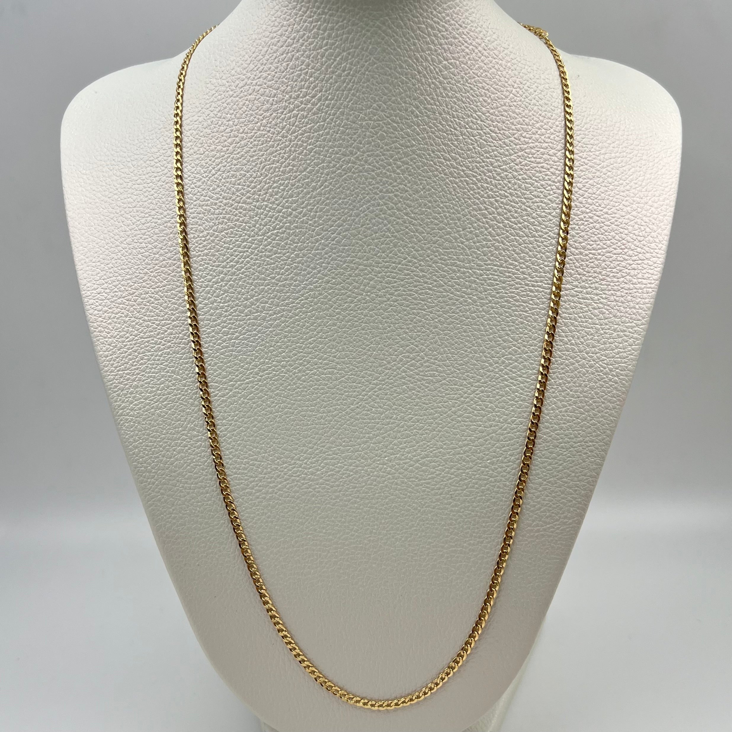 CADENA ITALY CUBANA ORO AMARILLO 18K +3 / 6,88 GR / 3,3 MM / 60 CM