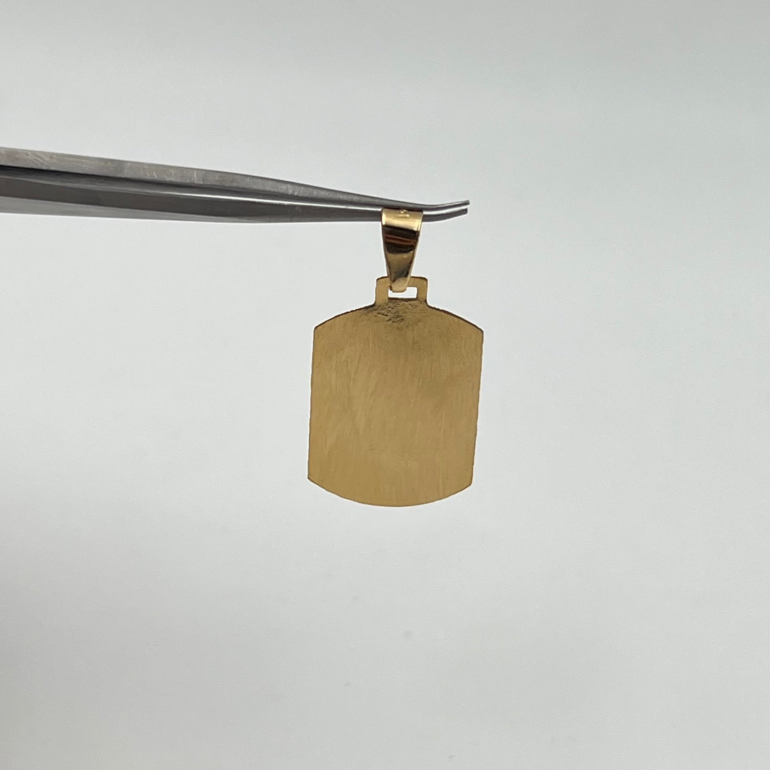 DIJE PLACA  ORO AMARILLO 18K +2 / 1,1 GR / 15 MM / 2,3 CM