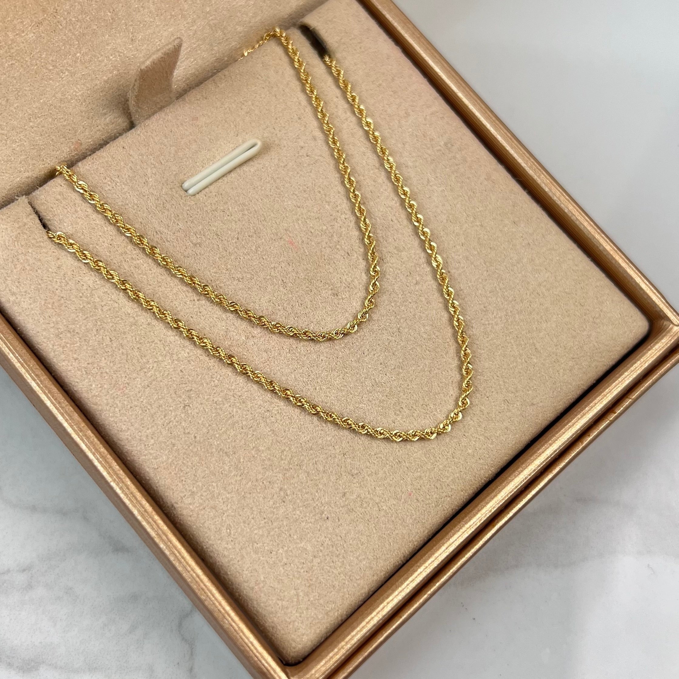 CADENA ITALY LAZO  ORO AMARILLO 18K +3 / 2,2 GR / 1,9 MM / 45 CM