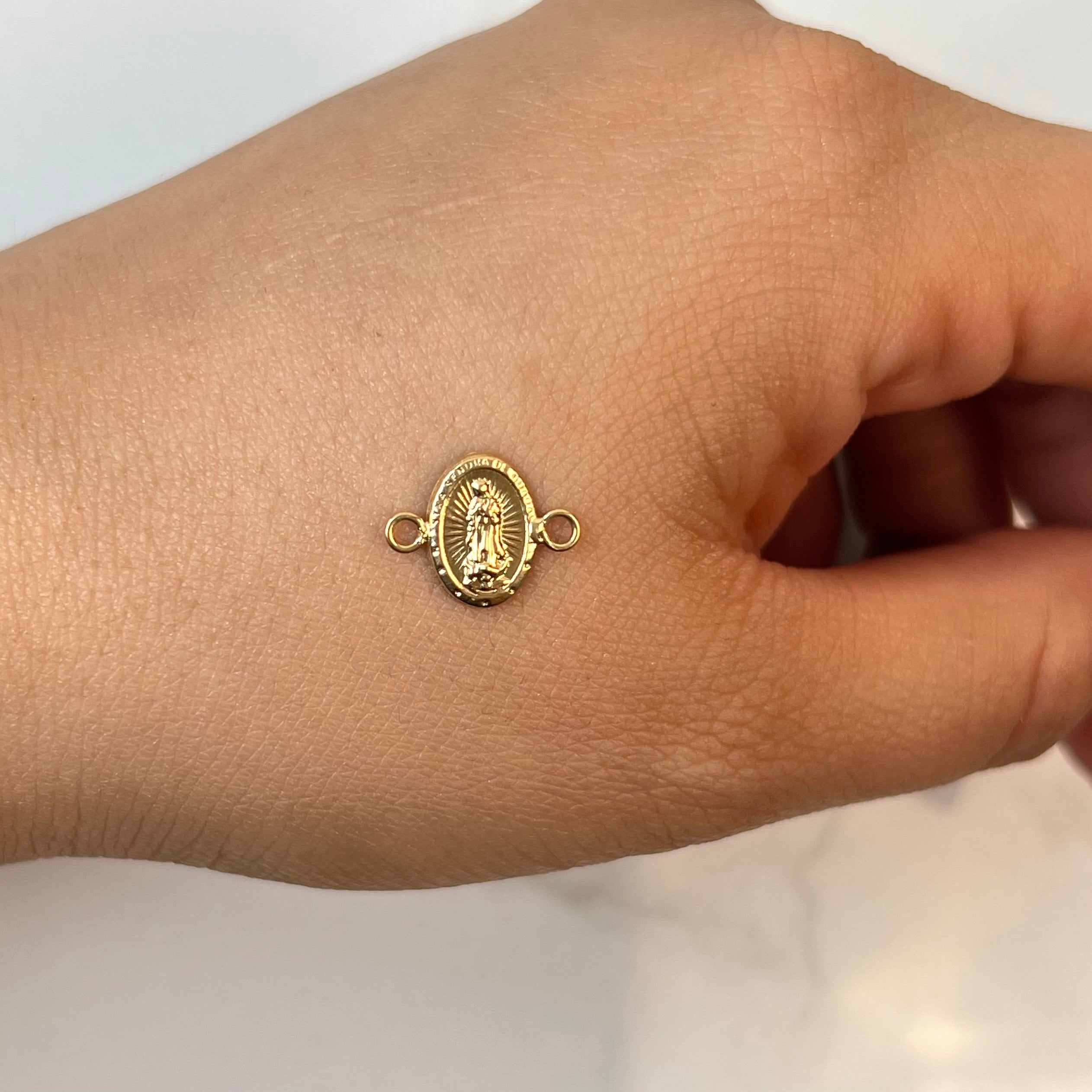 HERRAJE VIRGEN DE GUADALUPE ORO AMARILLO 18K 0,35 GR / 1,0 CM