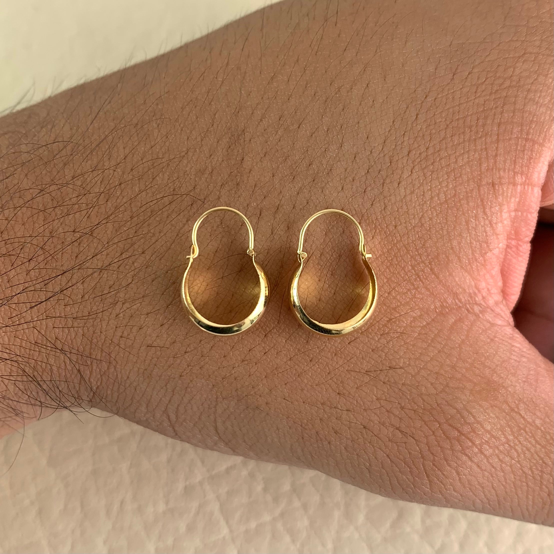 CANDONGA LISAS ORO AMARILLO 18K 0,85 GR / 1,7 CM