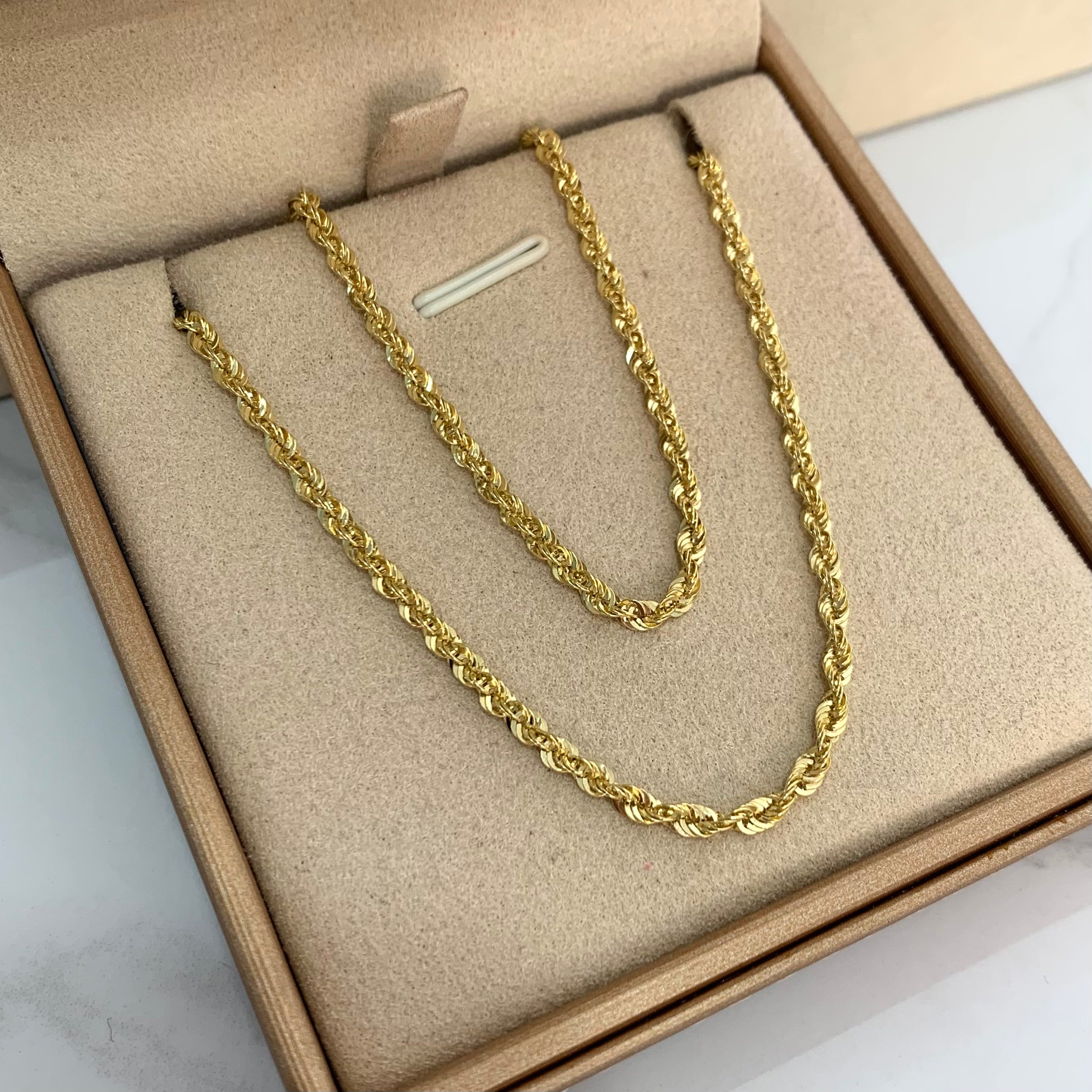 CADENA ITALY LAZO ORO AMARILLO 18K  +2 / 3,5  GR / 2,7 MM / 45 CM