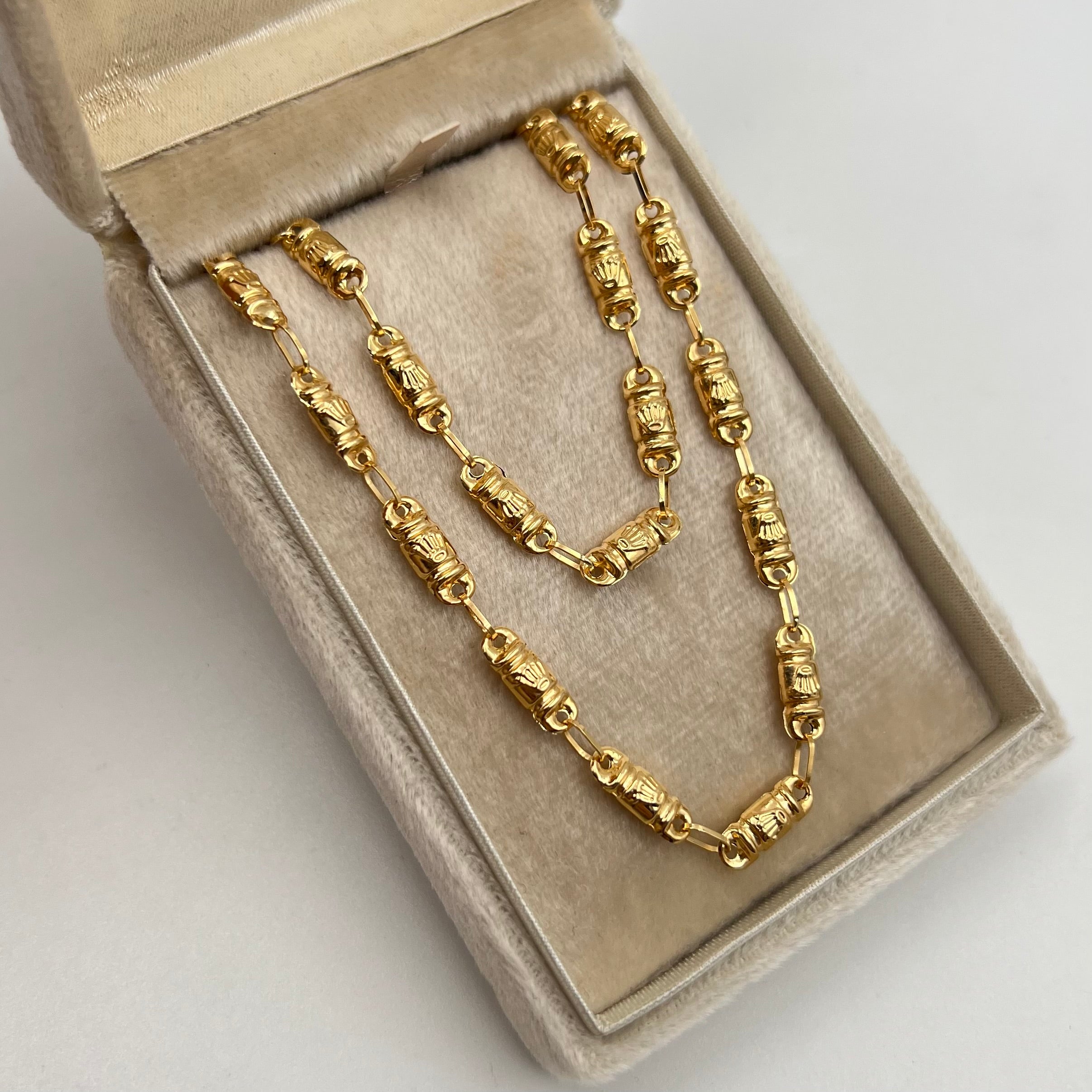 CADENA RUSTICA RX ORO AMARILLO 18K 10,41 GR / 4 MM / 60 CM