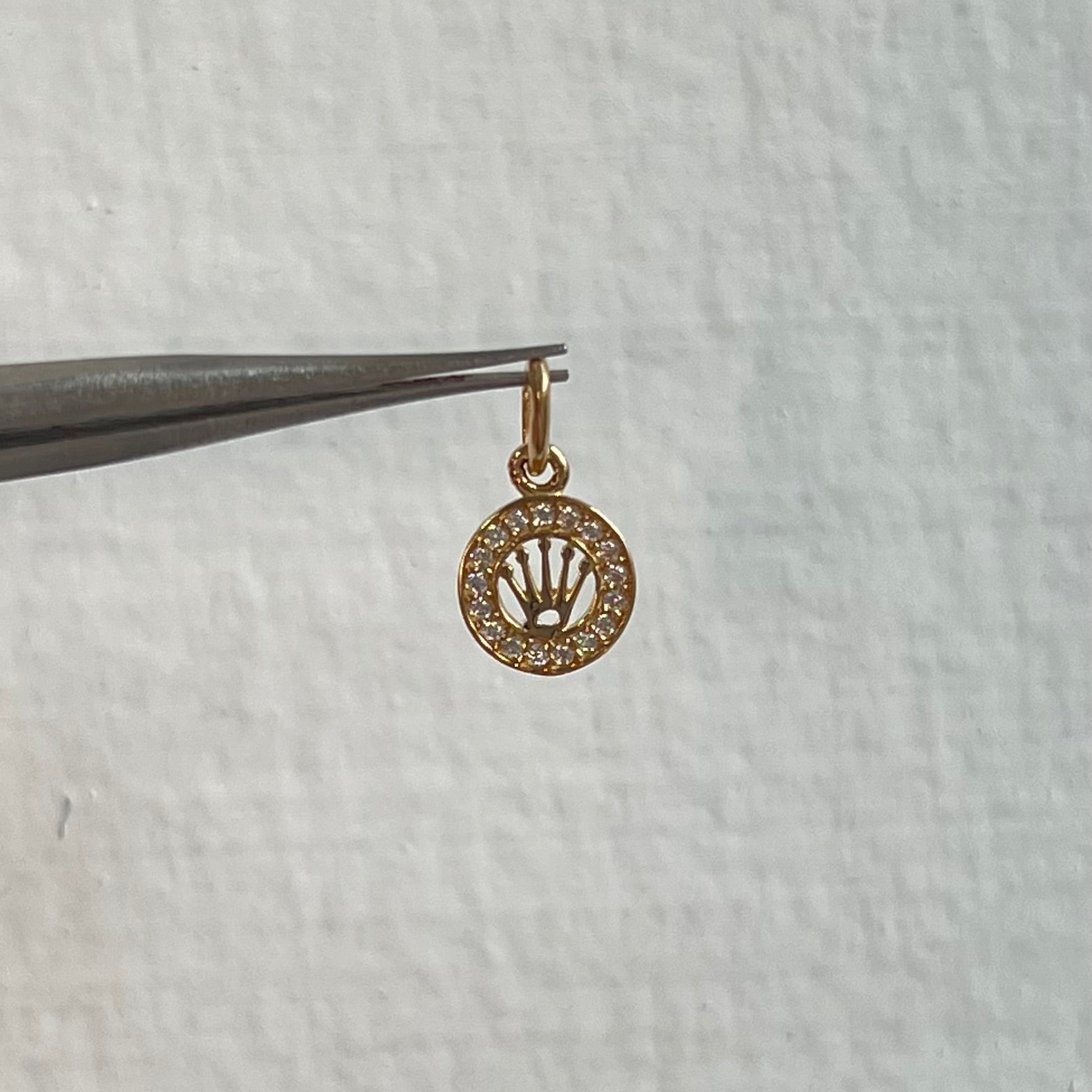 DIJE RX CIRCONES ORO AMARILLO 18K 0,65 GR / 8 MM / 1 CM