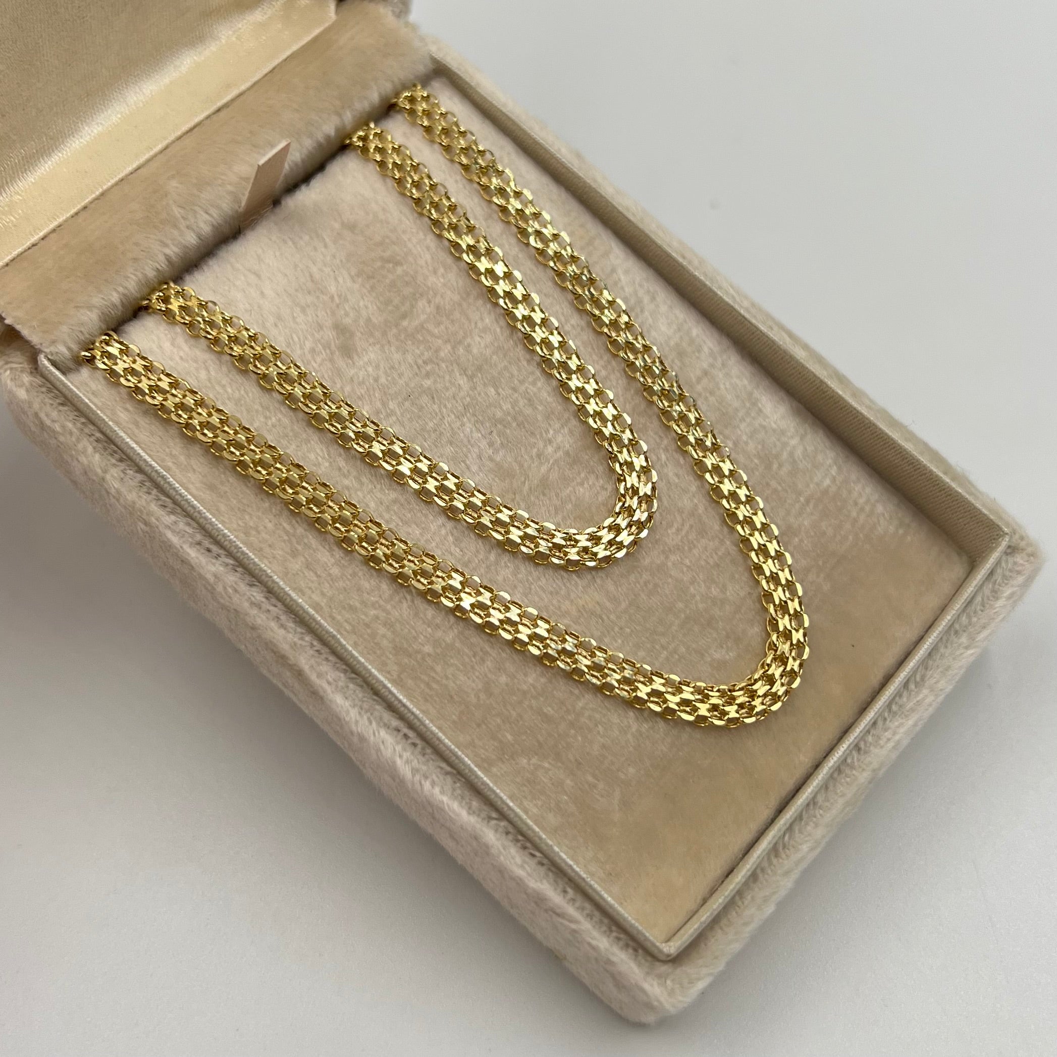 CADENA ITALY CHINA  ORO AMARILLO 18K +3 / 4,55 GR / 4,2 MM / 45 CM
