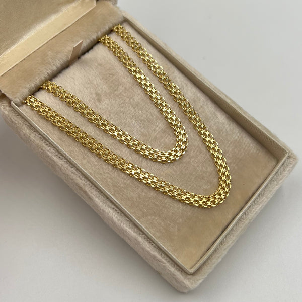 CADENA ITALY CHINA  ORO AMARILLO 18K +3 / 4,55 GR / 4,2 MM / 45 CM