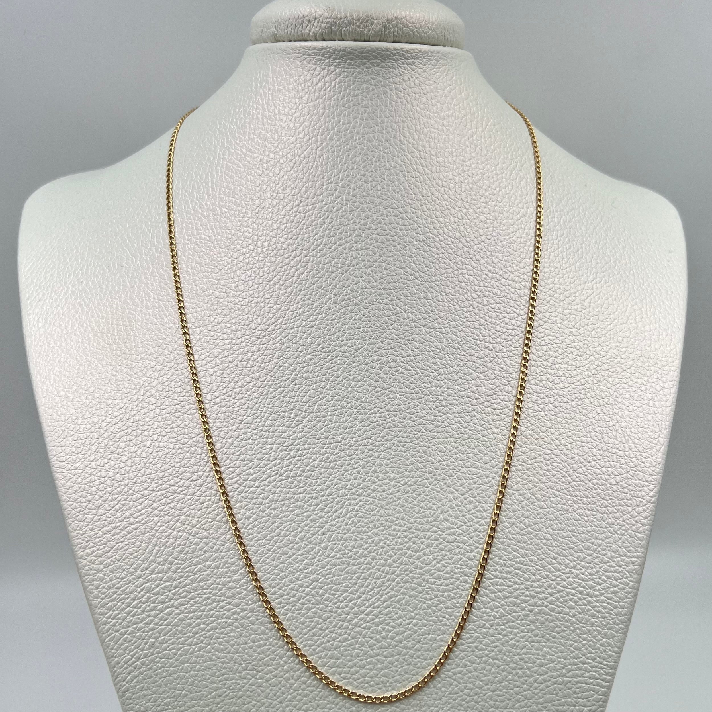 CADENA ITALY MINI CUBANA ORO AMARILLO 18K +3 / 2,28 GR / 1,9 MM / 50 CM