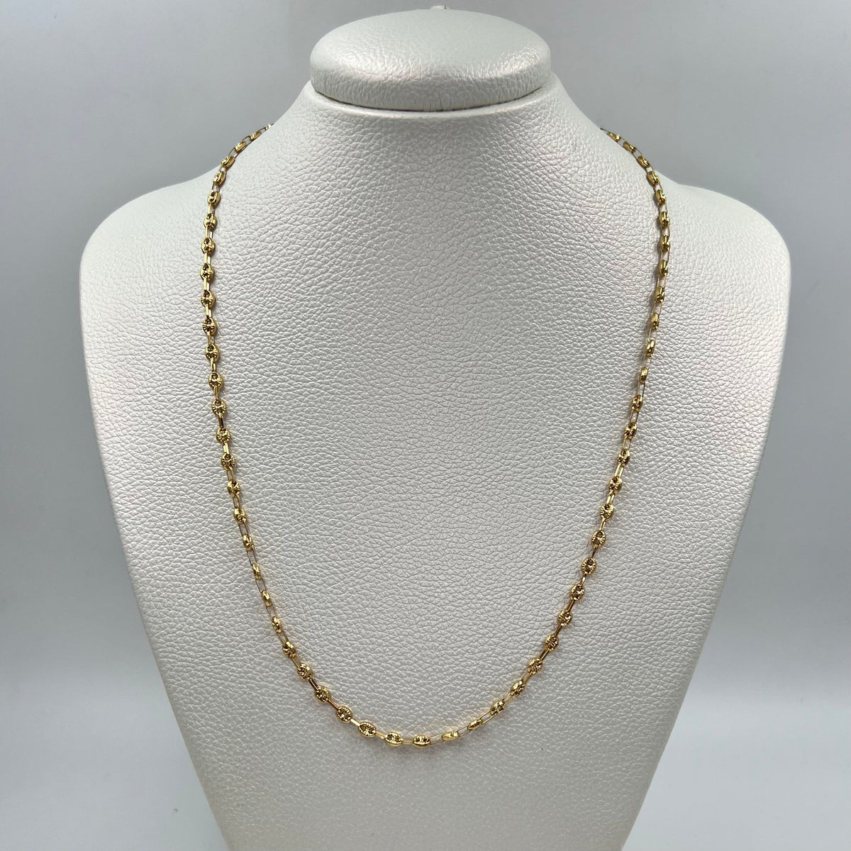 CADENA BABY GC DIAMANTADO REAZA ITALY ORO AMARILLO 18K +1 / 5,46 GR / 3,6 MM / 50 CM
