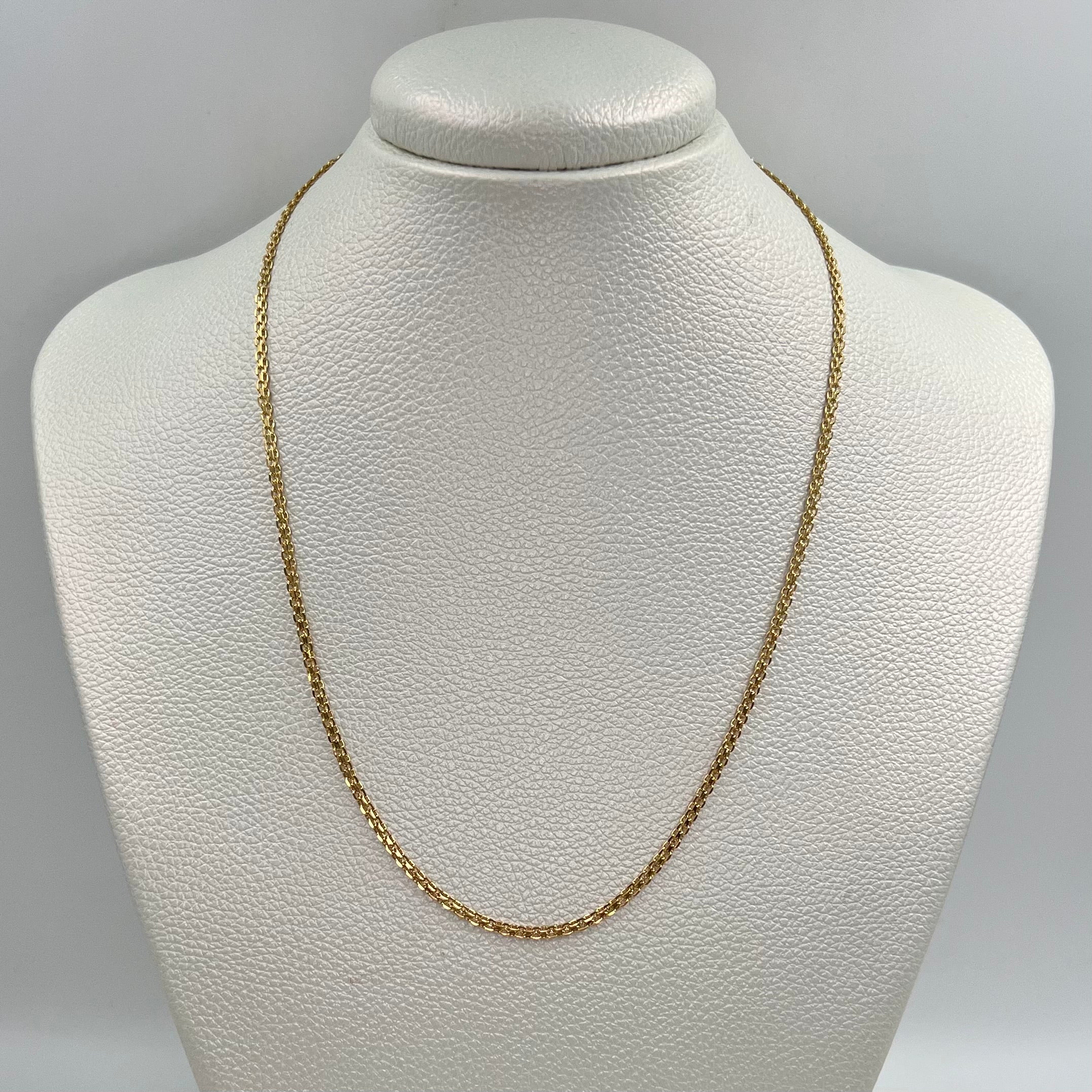 CADENA ITALY CHINA ORO AMARILLO 18K +1 / 2,53 GR / 2,3 MM / 45 CM