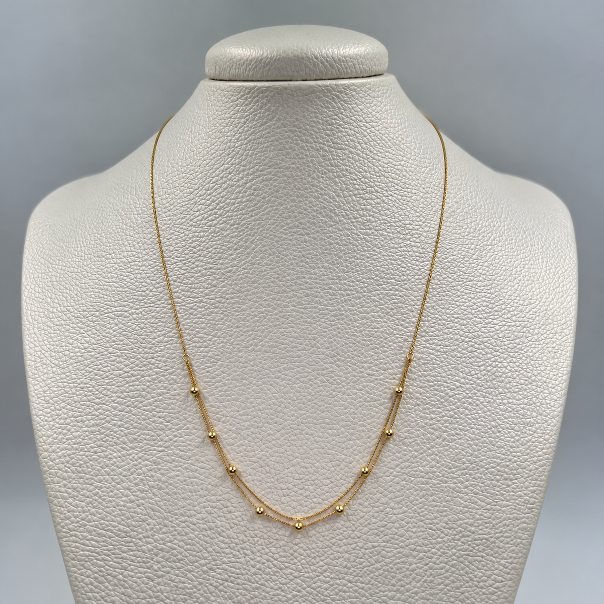 CADENA ITALY MINI FRANCO ESPECIAL BOLA LISA GRADUABLE ORO AMARILLO 18K +3 / 0,94 GR / 0,6 MM / 45 CM