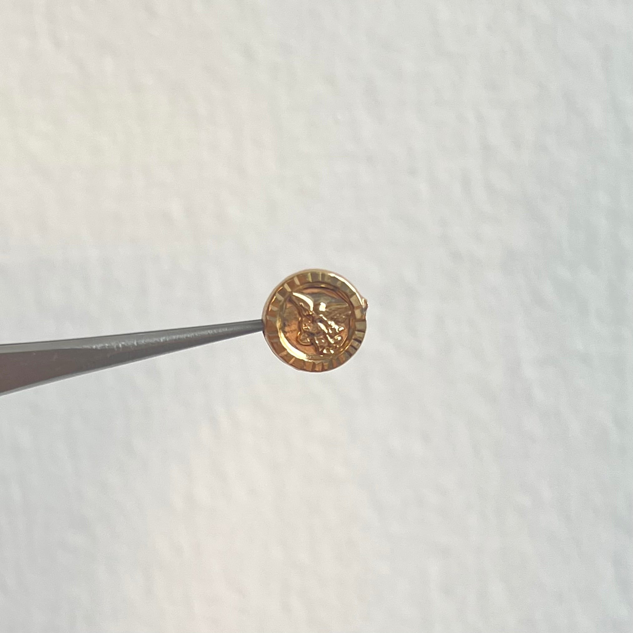 HERRAJE SAN MIGUEL ARCANGEL  ORO AMARILLO 18K 0,5 GR / 1 CM