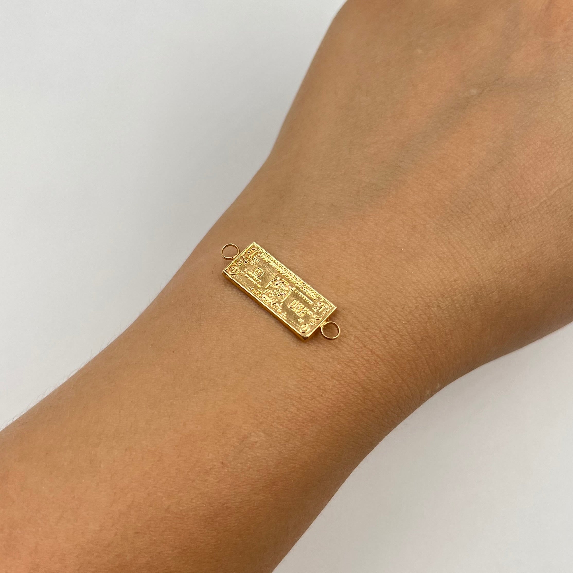 HERRAJE DOLAR ORO AMARILLO 18K 1 GR / 2,7 CM