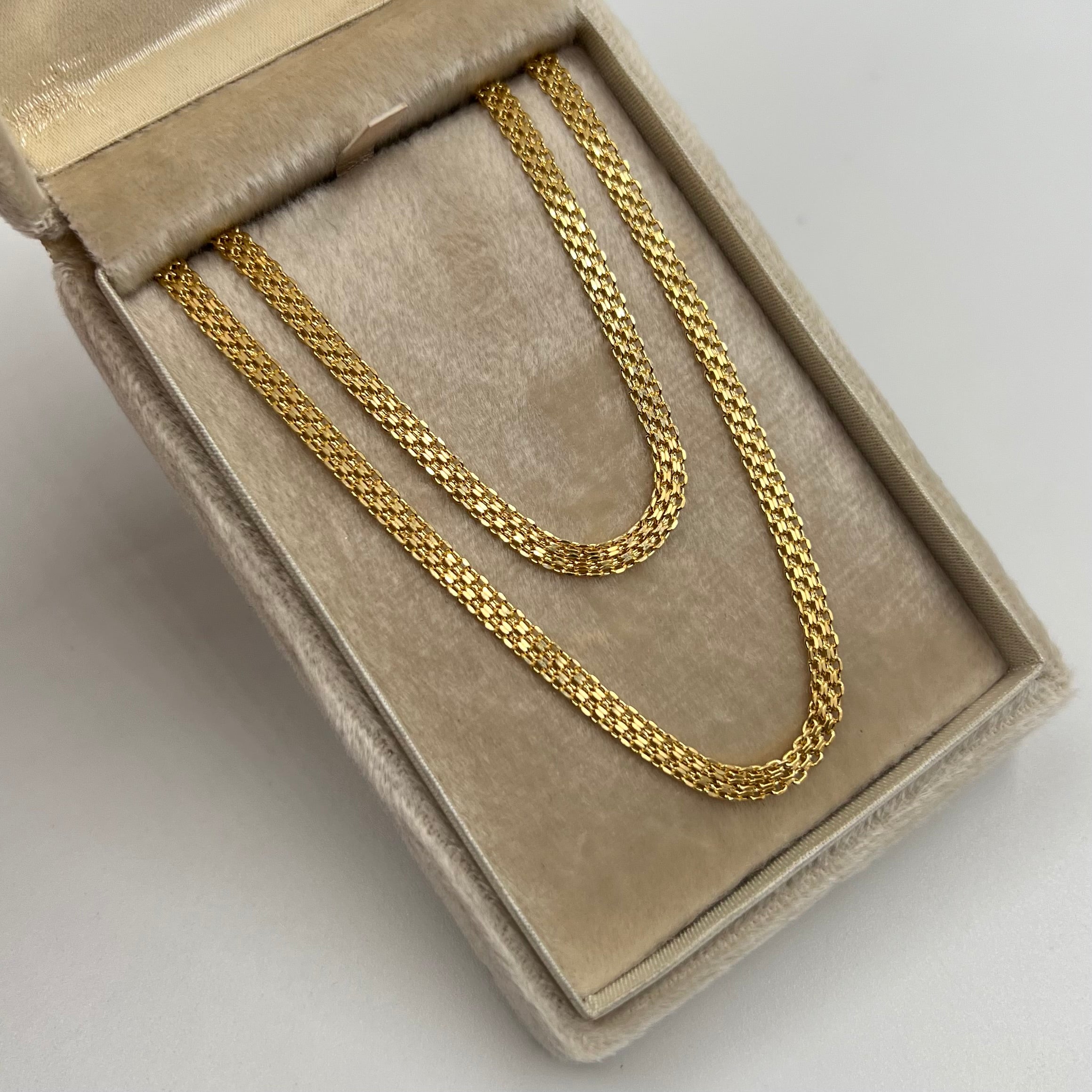 CADENA ITALY CHINA ORO AMARILLO 18K +1 / 4,7 GR / 3,4 MM / 50 CM
