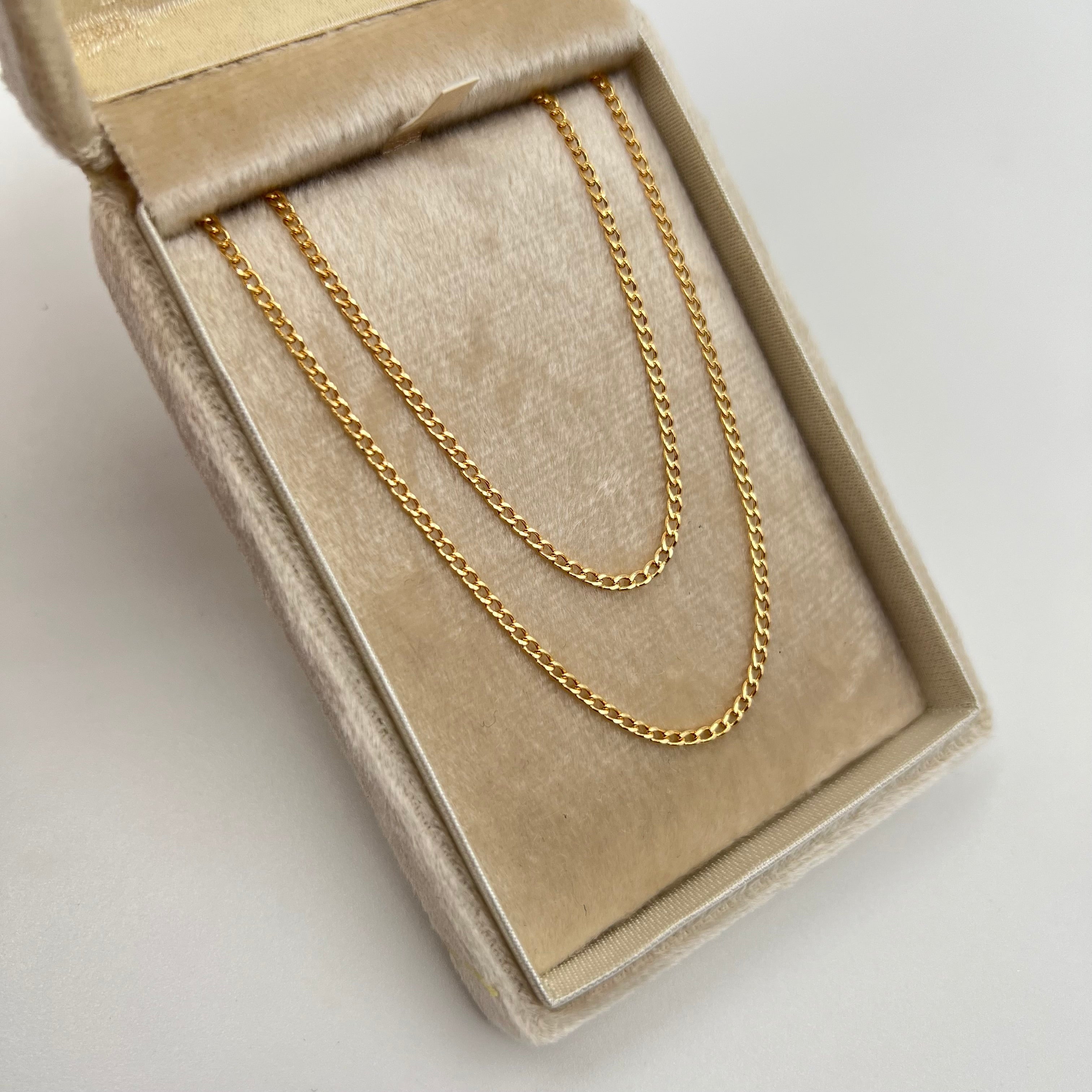 CADENA ITALY CUBANA ORO AMARILLO 18K +3 / 2,06 GR / 1,8 MM / 46 CM