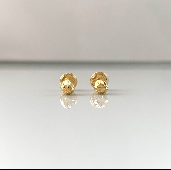 TOPOS BOLA DIAMANTADA  ORO AMARILLO 18K 0,51 GR / 4 MM