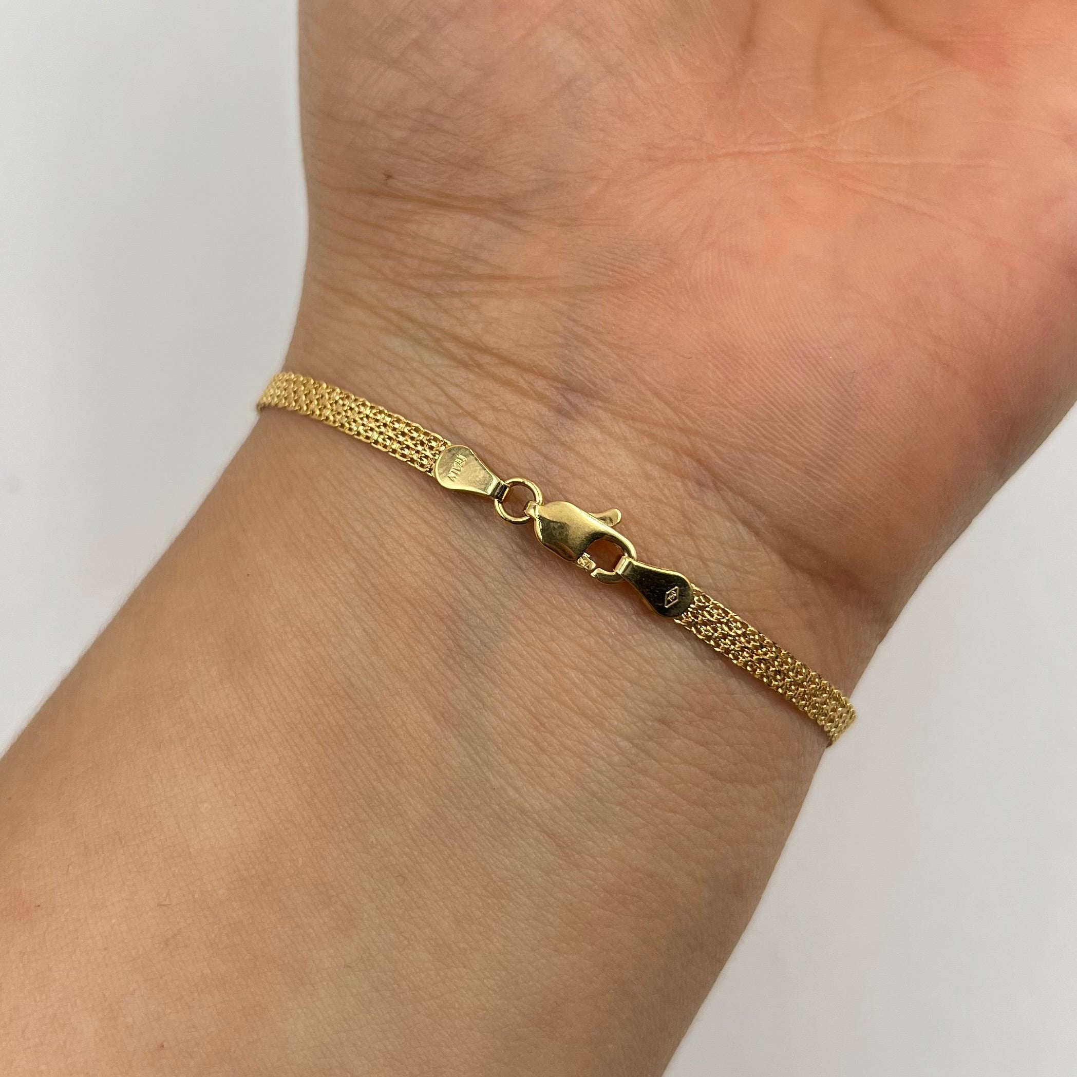 PULSO ITALY CHINO ORO AMARILLO 18K +3 / 2,63 GR / 3 MM / 19 CM