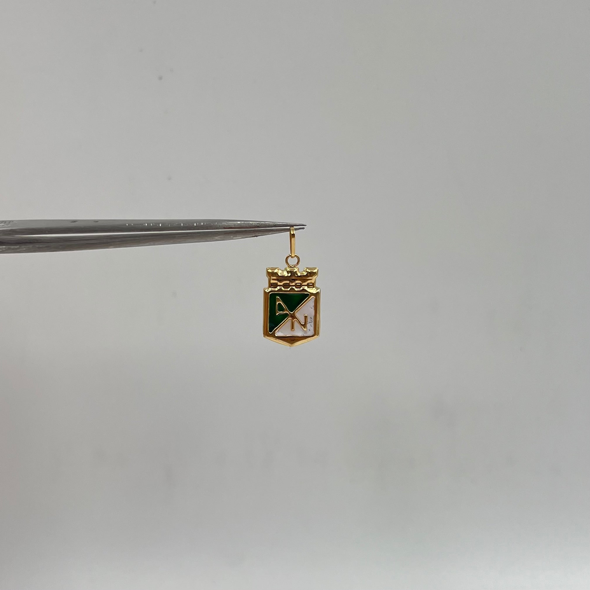 DIJE ESCUDO NACIONAL  ORO AMARILLO 18K 0,9 GR / 10 MM / 1,7 CM